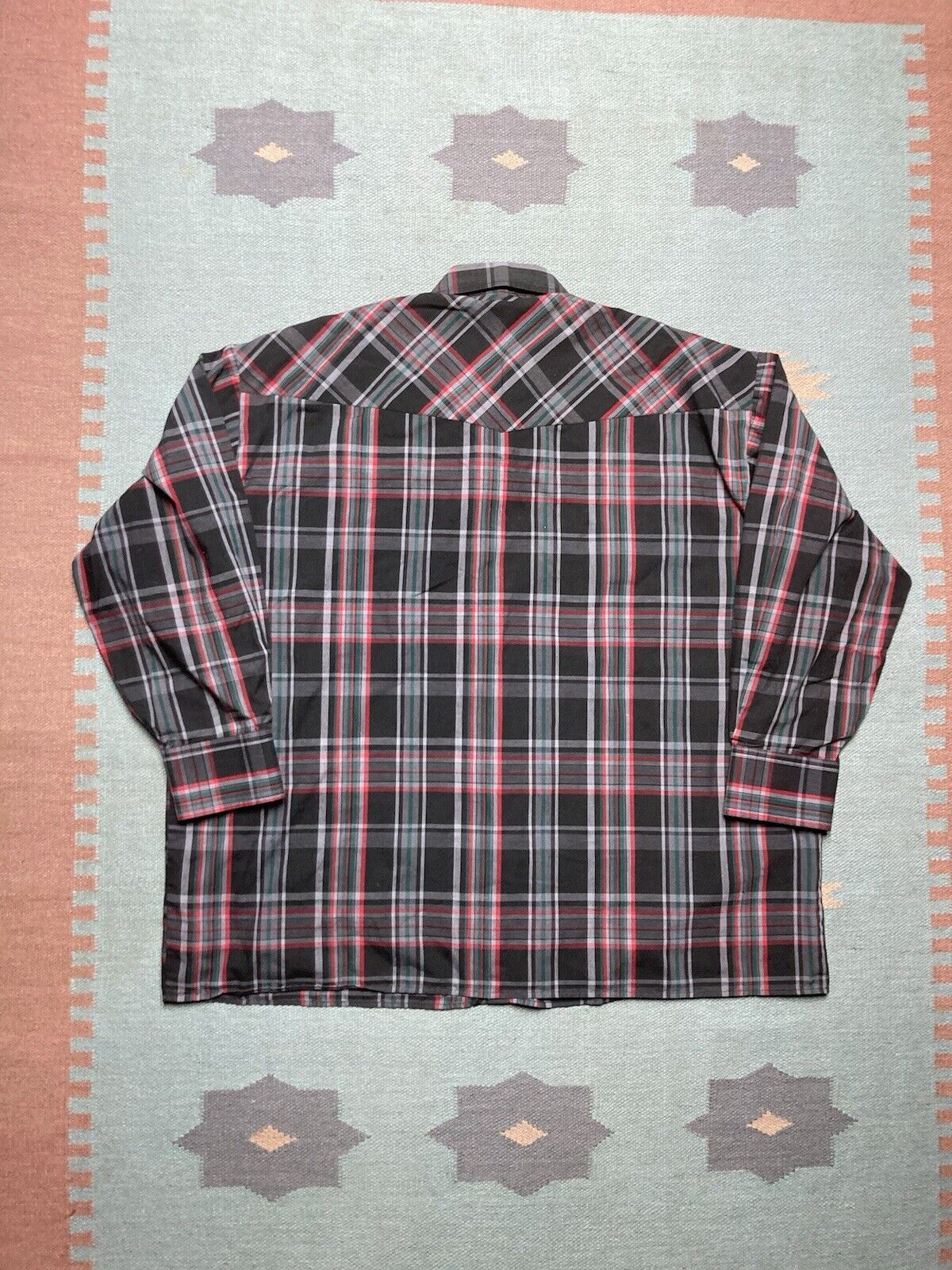 Vintage VTG Pearl snap shirt plaid check rodeo western cowboy XXL Size US XXL / EU 58 / 5 - 5 Thumbnail