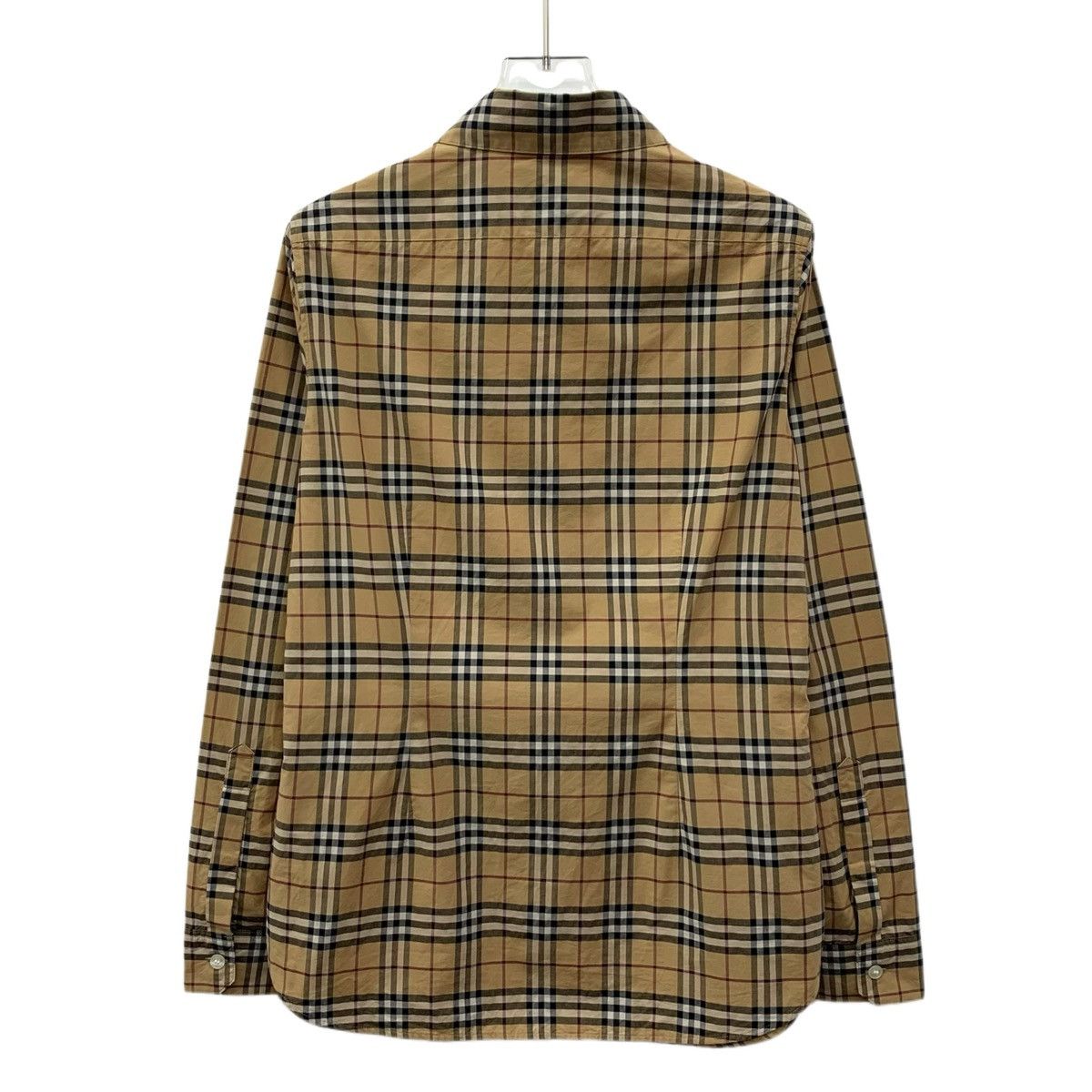 Burberry Burberry Brown Classic Check Lapel Long Sleeve Shirt K26WX Size XS / US 0-2 / IT 36-38 - 2 Thumbnail