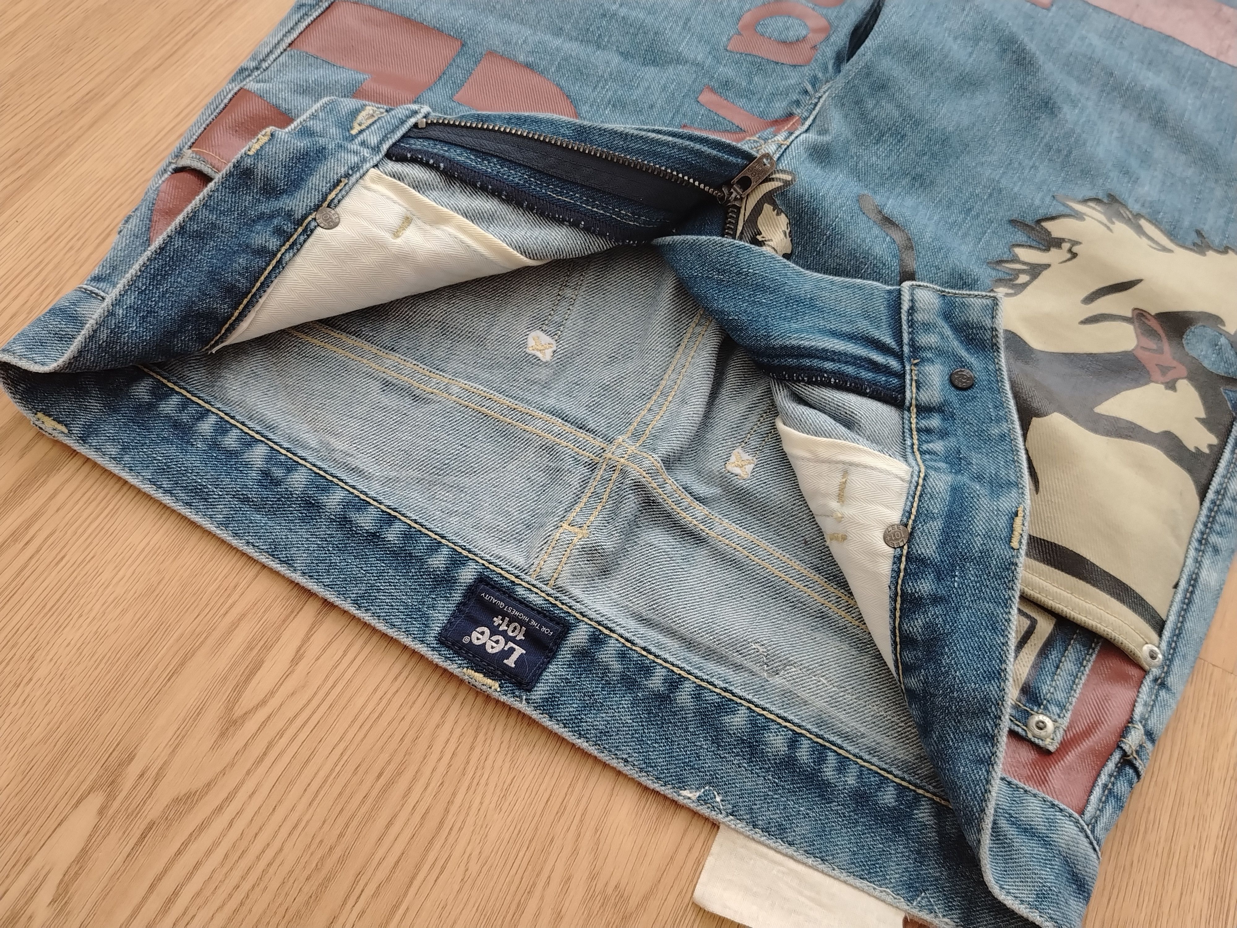 Lee × Vintage Lee Riders 101 Jeans Banner Vintage Limited Edition Size US 33 - 15 Thumbnail