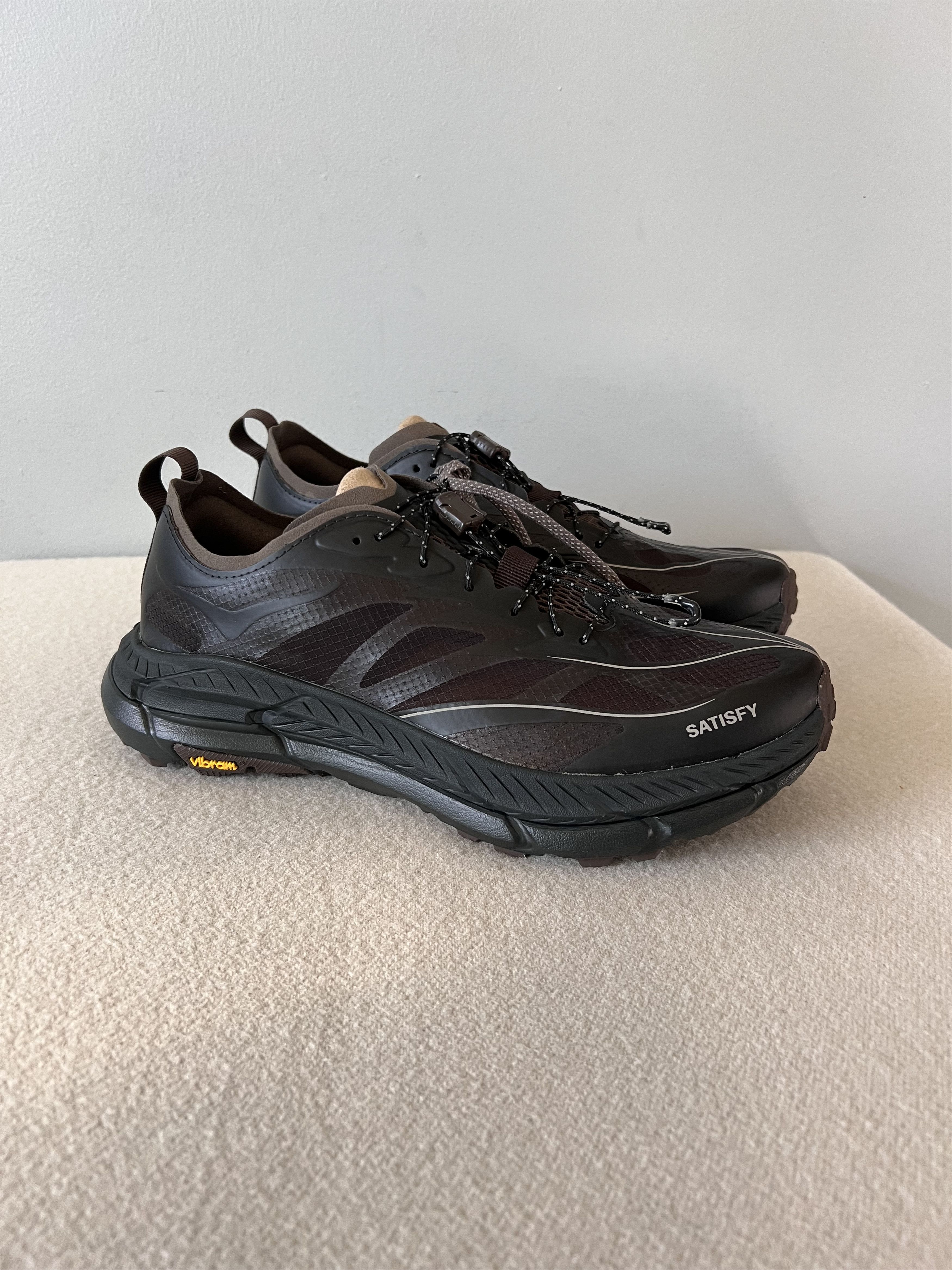 Satisfy Running Hoka One One Mafate Trail In Coffee Shoes in Brown, Men's (Size 13)