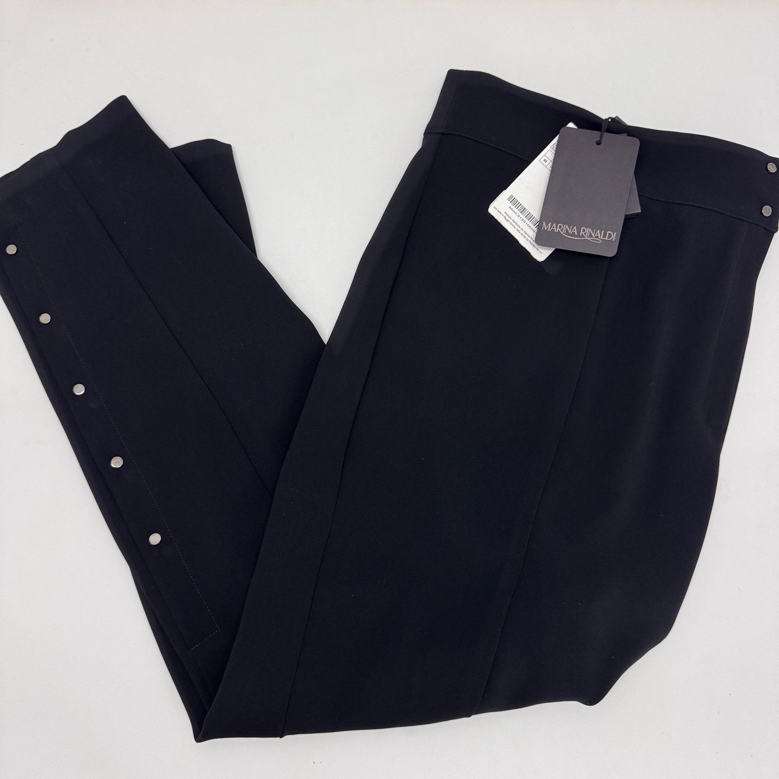 Marina Rinaldi Marina Rinaldi RANCH Black Pants Plus 22 Quiet Luxury Office Size 42" / US 20 - 1 Thumbnail