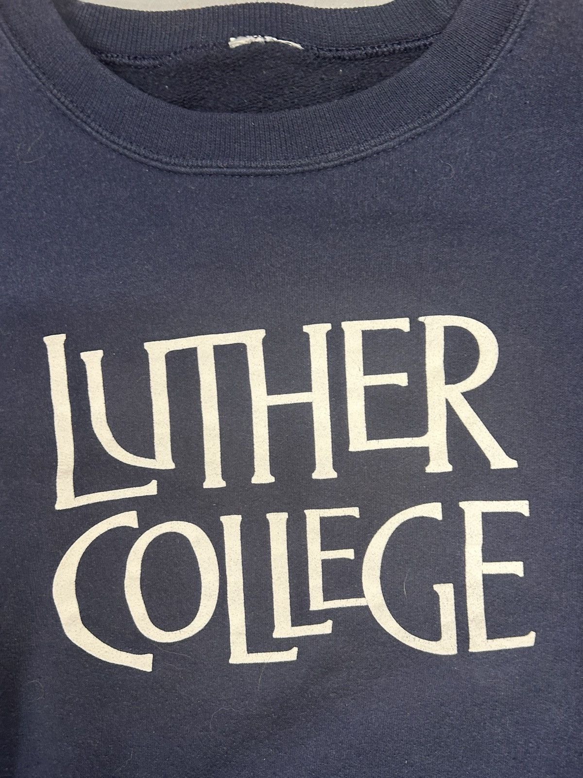 Vintage Crazy Vintage Essential Navy Luther College Crewneck Sweater Size US XXL / EU 58 / 5 - 2 Thumbnail