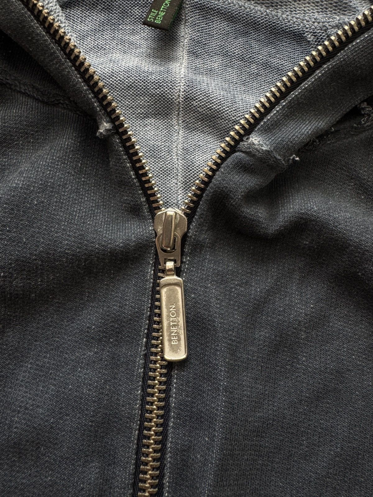 Benetton Benetton Avangard Distressed Zip Hoodie size L Size US L / EU 52-54 / 3 - 7 Thumbnail