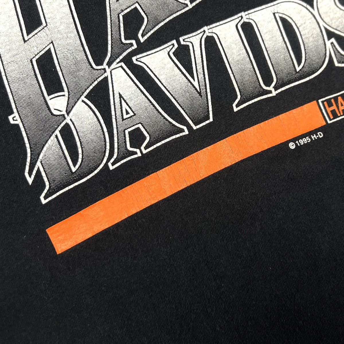 Band Tees × Harley Davidson × Vintage Vintage 1995 Harley Davidson USA Black Cotton Moto T Shirt Size US M / EU 48-50 / 2 - 21 Thumbnail