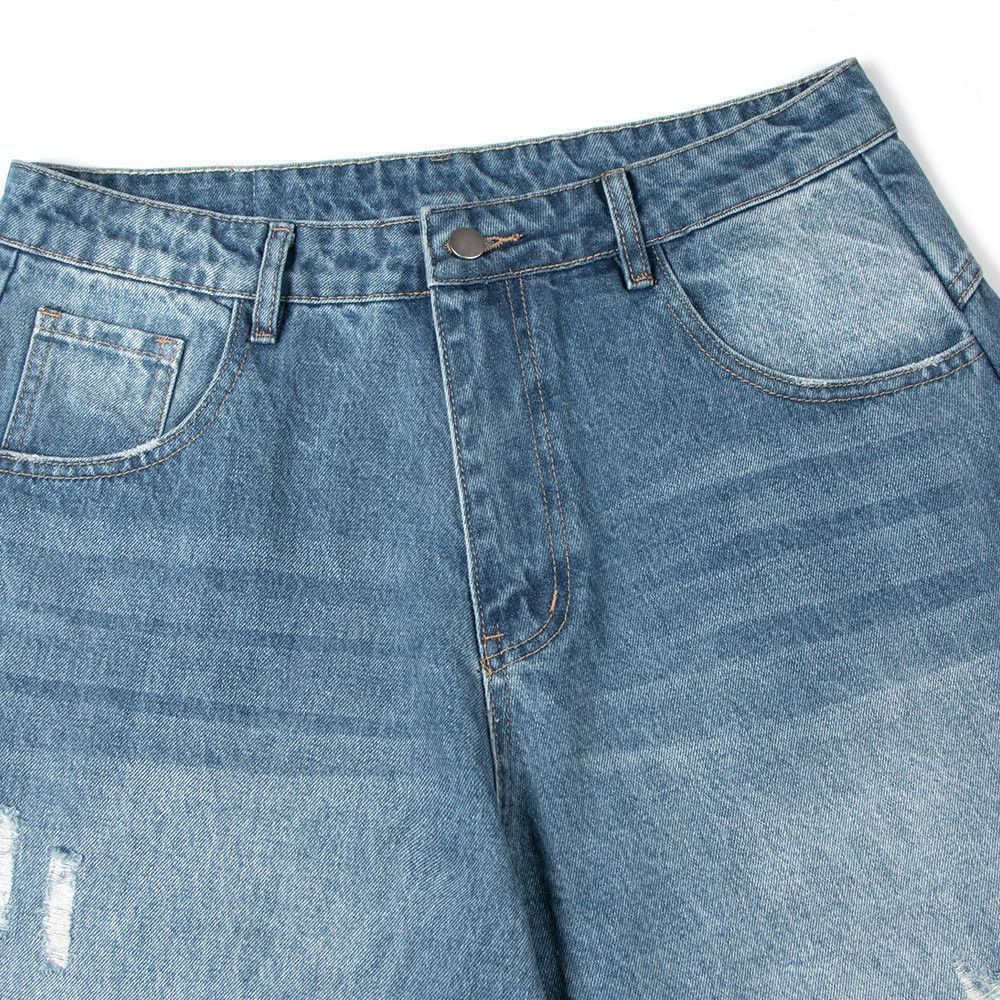 Jean Men's retro punk distressed washed scimitar jeans Size US 32 / EU 48 - 3 Thumbnail