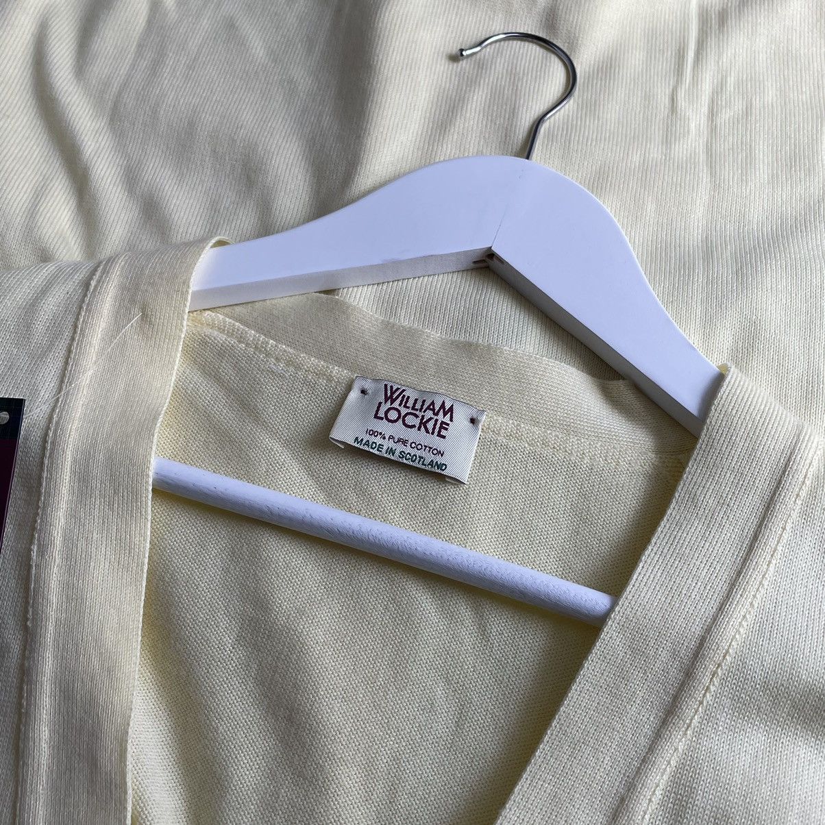 William Lockie William Lockie Scotland Pure Cotton Yellow Butter Cardigan Size US S / EU 44-46 / 1 - 8 Thumbnail