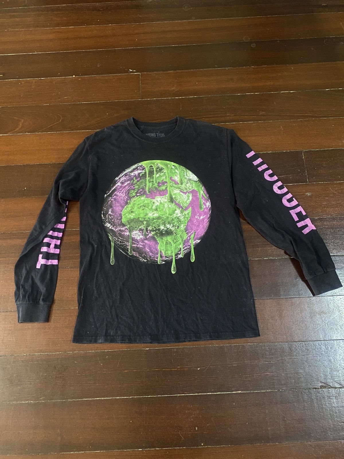 Sp5der × Young Thug GRAIL 🔥 YOUNG THUG THUGGER LONG SLEEVE SHIRT Size US M / EU 48-50 / 2 - 1 Thumbnail
