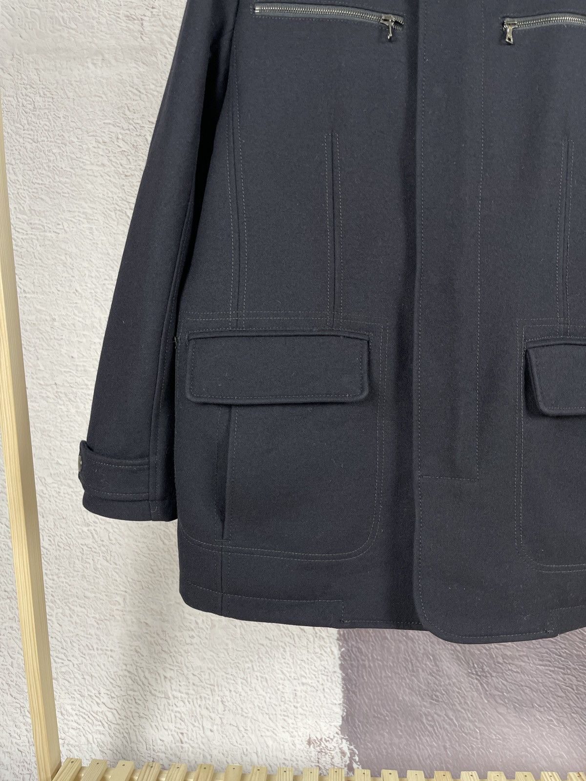 Paul & Shark Paul & Shark wool single-breasted coat zipper pockets Size US L / EU 52-54 / 3 - 4 Thumbnail