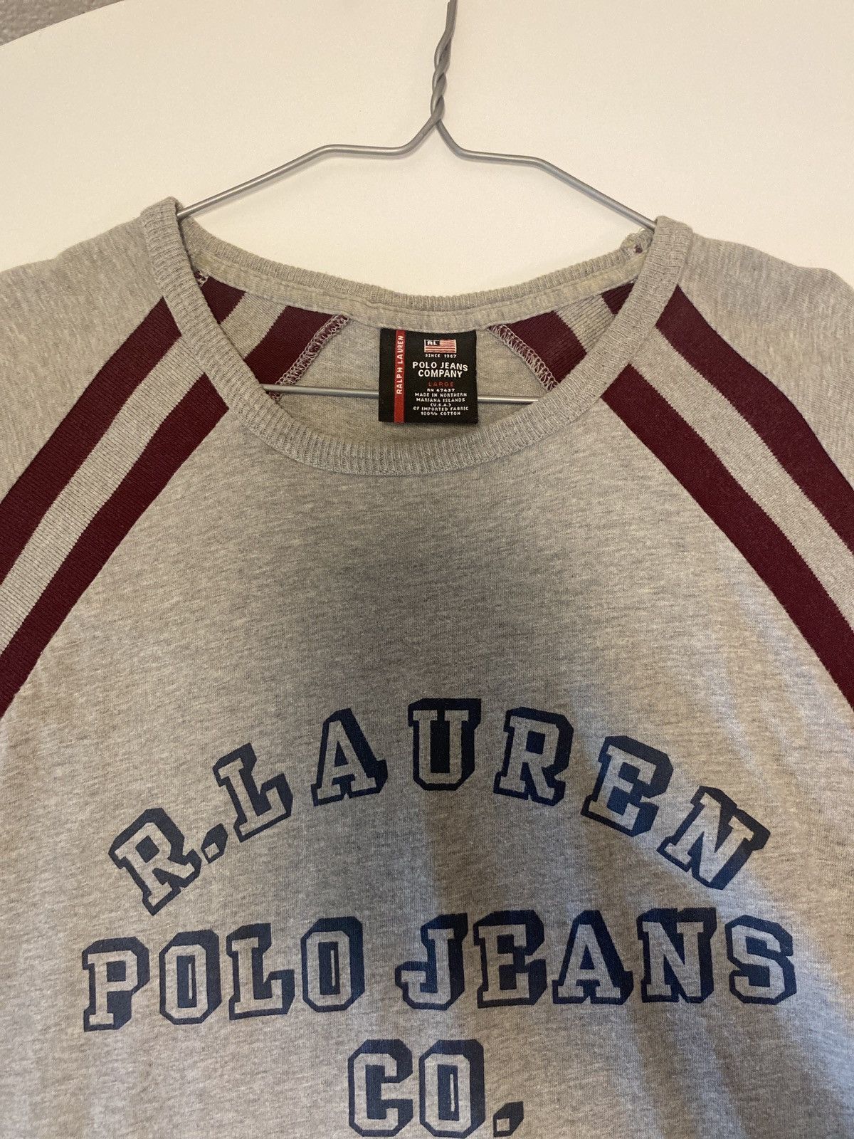 Polo Ralph Lauren × Vintage Polo Jeans/Ralph Lauren T-shirt men’s size L vtg 90s Size US L / EU 52-54 / 3 - 3 Thumbnail