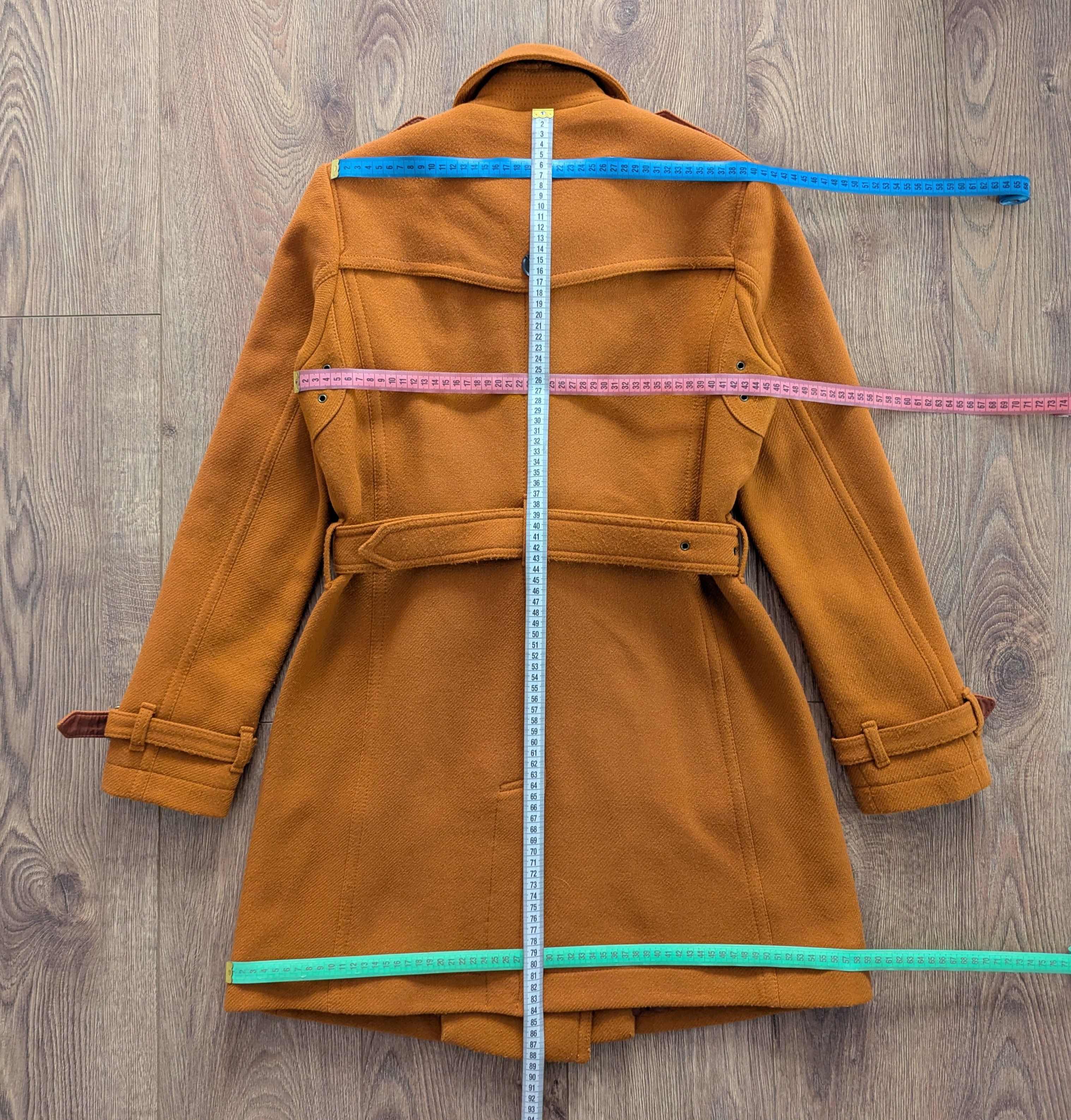 Burberry BURBERRY BRIT Women's Wool Coat Orangre Luxury Brand Size M / US 6-8 / IT 42-44 - 22 Thumbnail