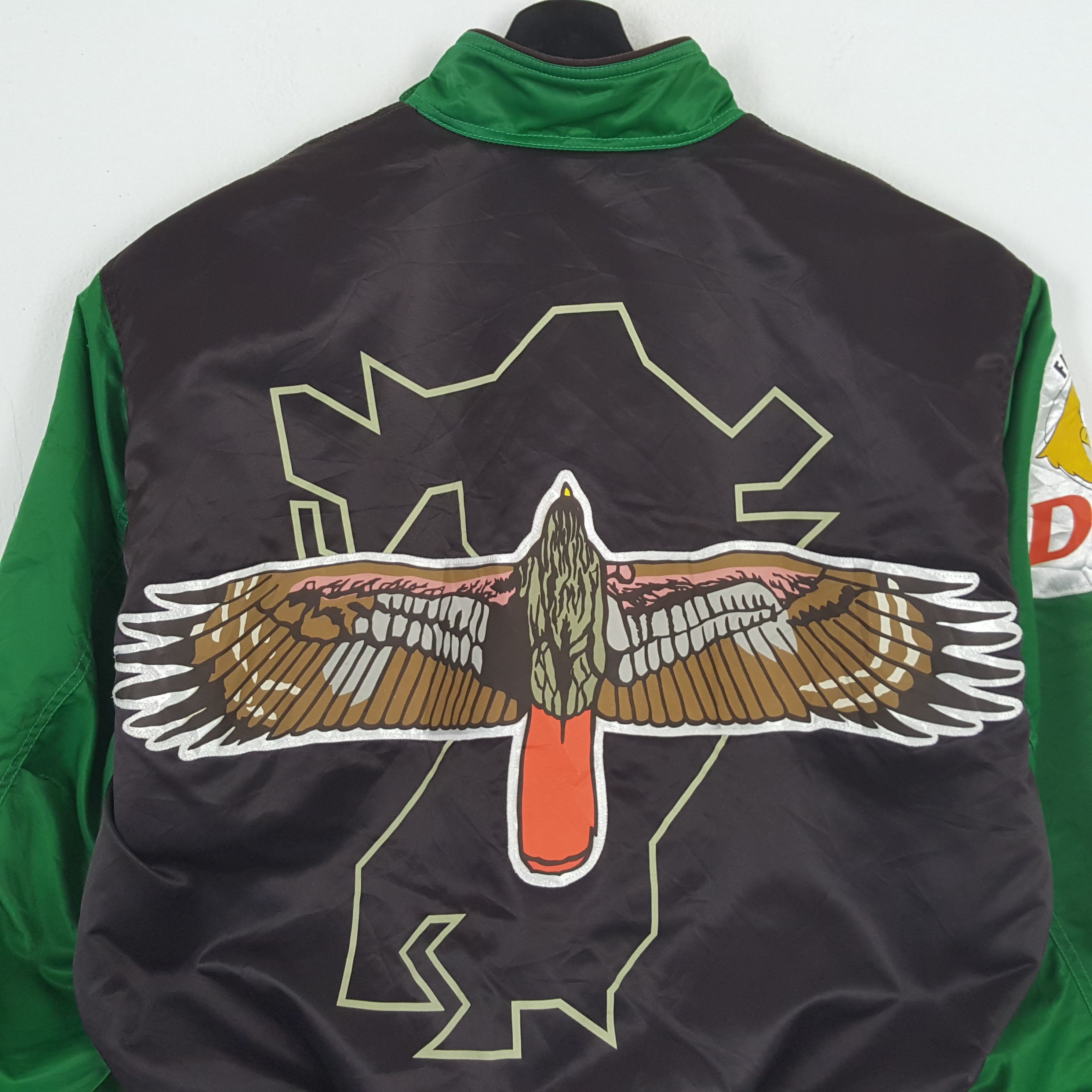 MLB × Vintage FUKUOKA DAIEI HAWKS Baseball Team Bombers Jacket Size US L / EU 52-54 / 3 - 2 Thumbnail