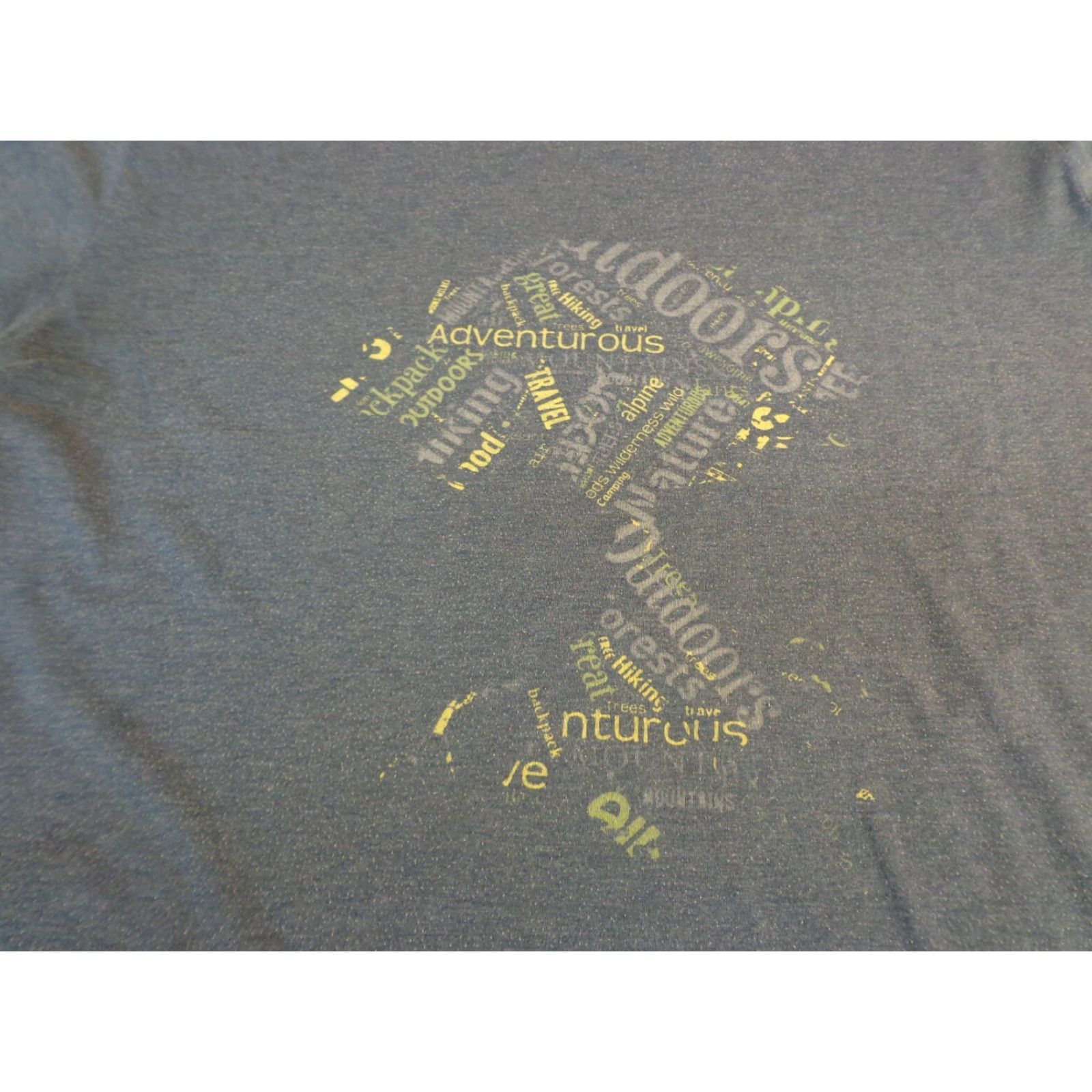 Vintage Alpine Design T-Shirt Men XL Blue Gray Hiking Travel Adventure Graphic A11 Size US XL / EU 56 / 4 - 2 Thumbnail