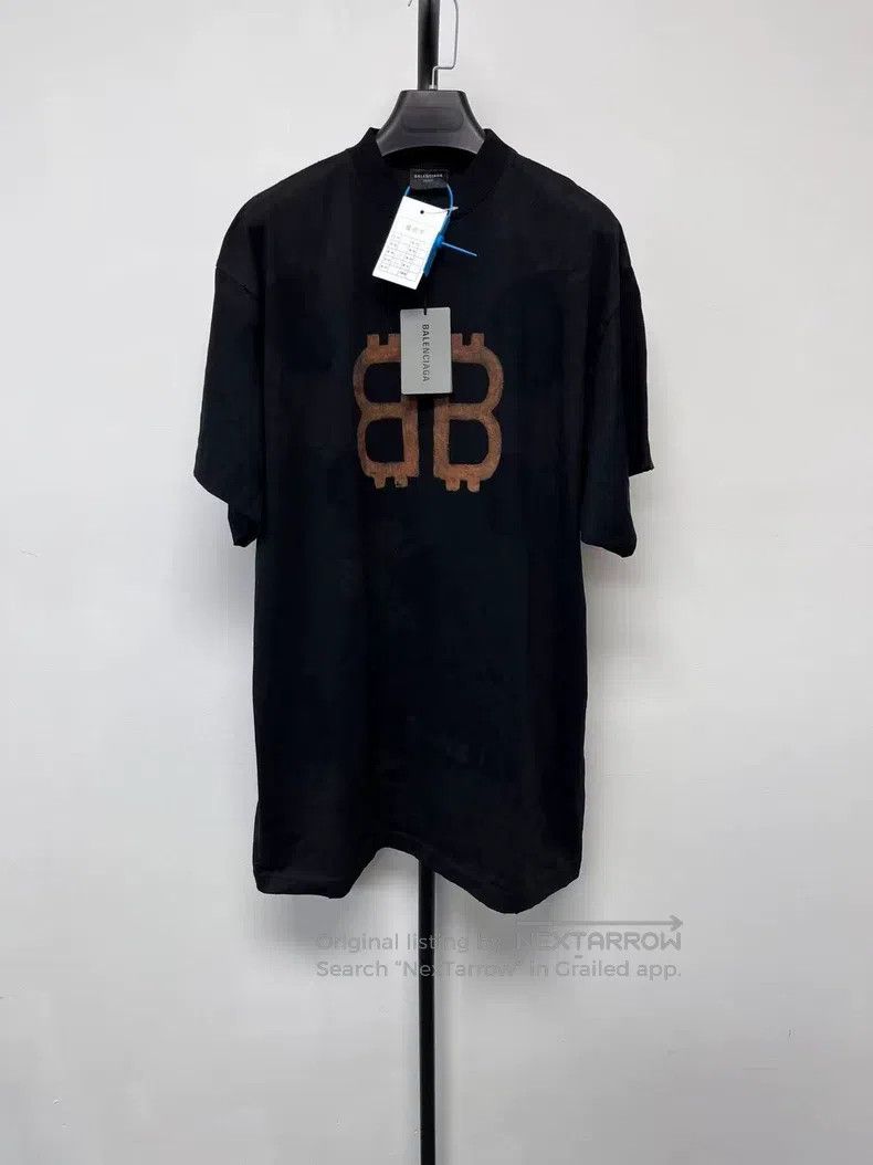 Balenciaga Balenciaga Solid color letter print round-neck short-sleev Size US S / EU 44-46 / 1 - 1 Thumbnail