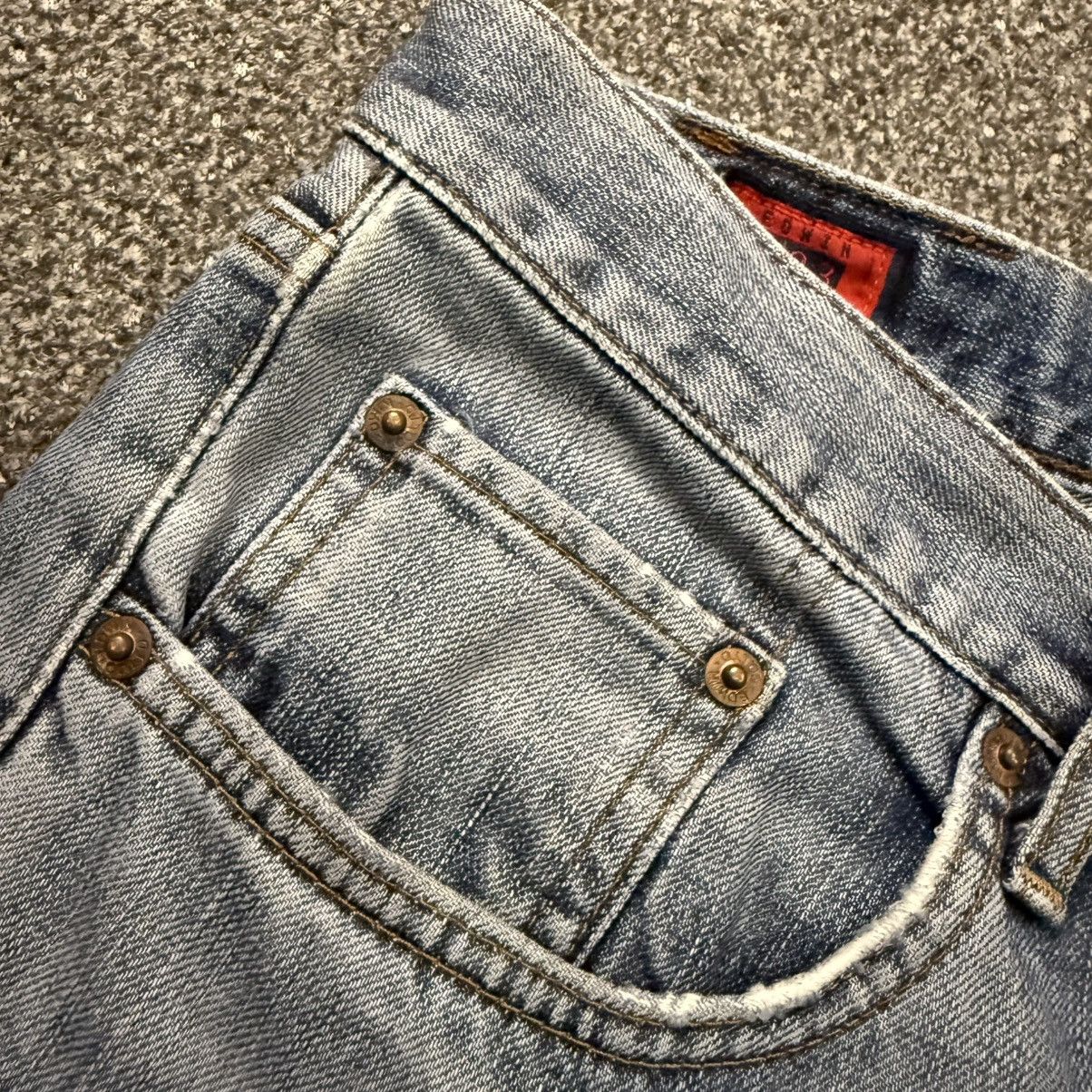 Japanese Brand 🔥🇯🇵 Vintage 90s Distressed Archival Edwin 503 Regular Jeans Size US 34 / EU 50 - 12 Thumbnail