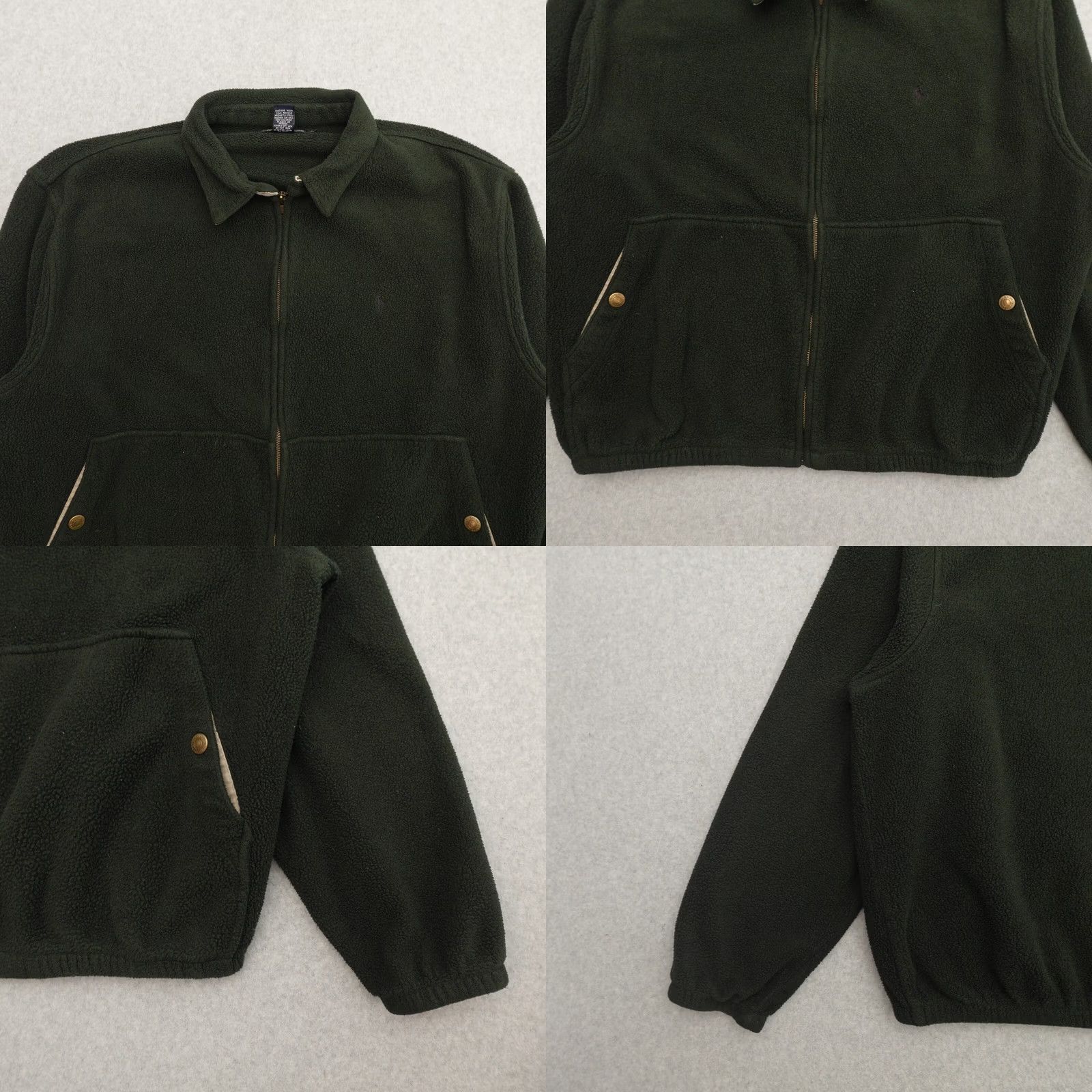 Ralph Lauren VINTAGE Polo Ralph Lauren Sweater Main Selling Point Polo Ralph Lauren Shirt Adult 2XL Green Fleece Full Zip 2XL Mens Size US XXL / EU 58 / 5 - 8 Thumbnail