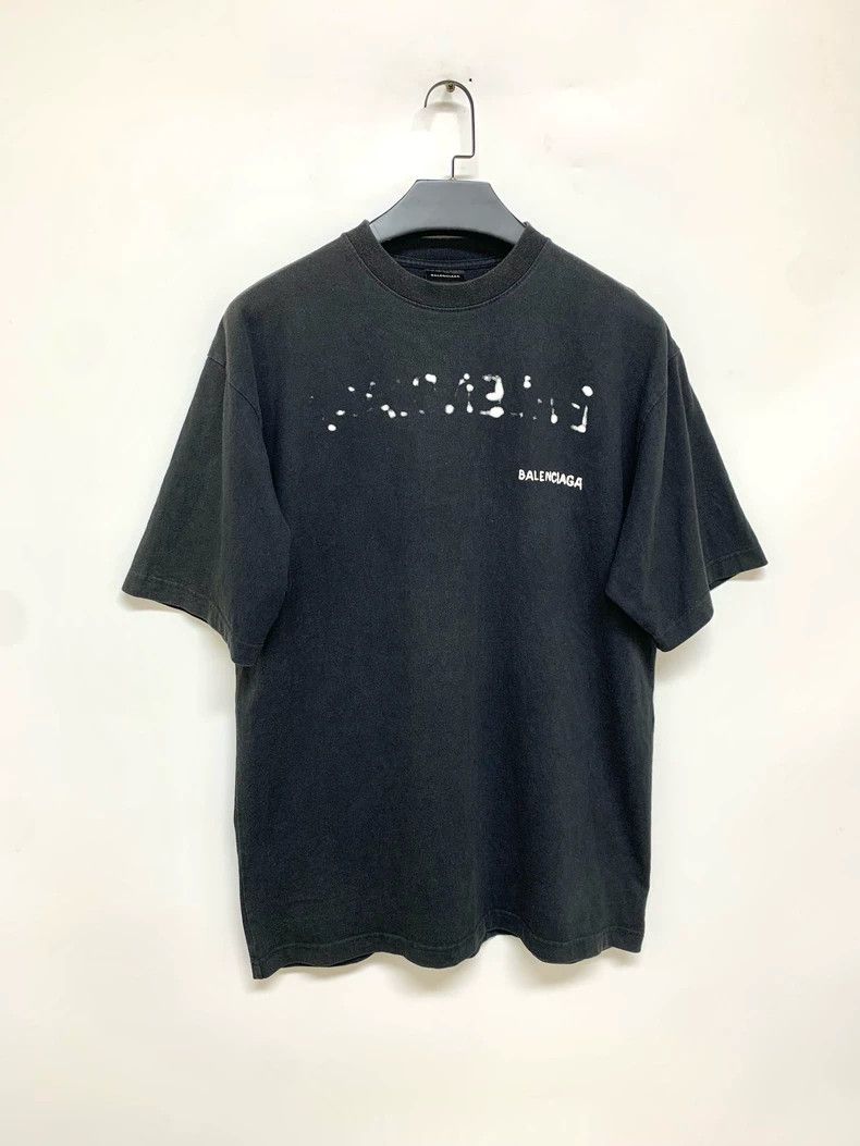 Balenciaga Balenciaga Splash-ink logo short sleeve Size US XS / EU 42 / 0 - 1 Thumbnail