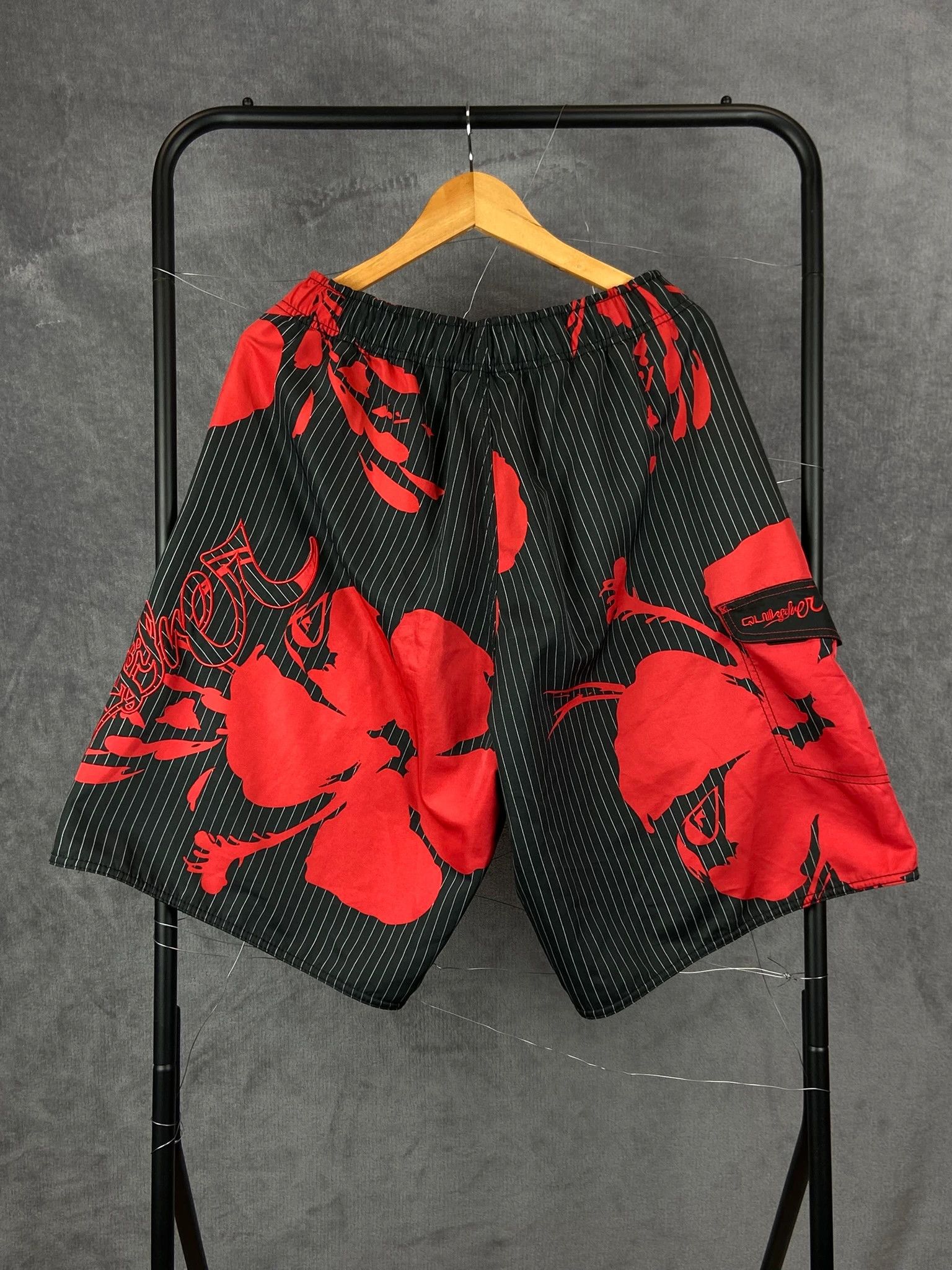 Billabong Billabong Red Black Boardshorts XL Surf Vintage Size US 32 / EU 48 - 5 Thumbnail