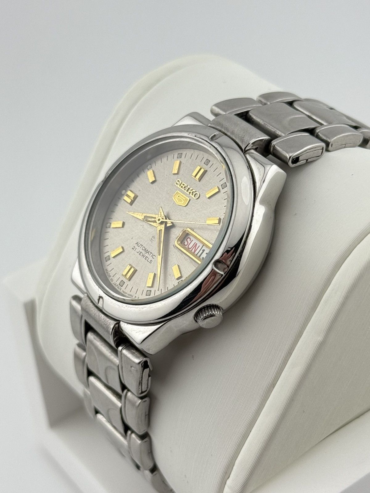 Seiko × Vintage Seiko 7S26 Gray Dial 35mm Watch Stainless Bracelet Size 34 - 4 Thumbnail