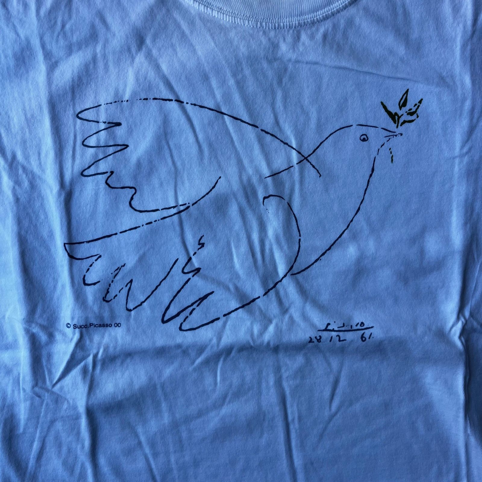 Vintage VINTAGE PABLO PICASSO DOVE OF PEACE BIRD ART SHIRT MENS L Size US L / EU 52-54 / 3 - 1 Thumbnail