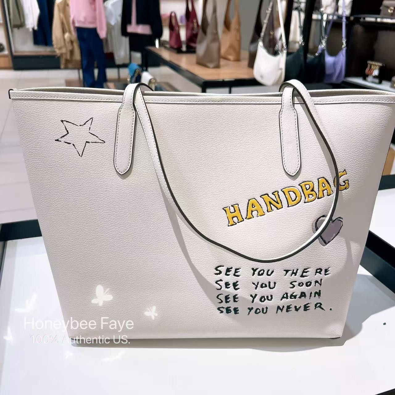 Coach NWT Coach City Tote Bag With Sketch Print CAK18 Size ONE SIZE - 5 Thumbnail