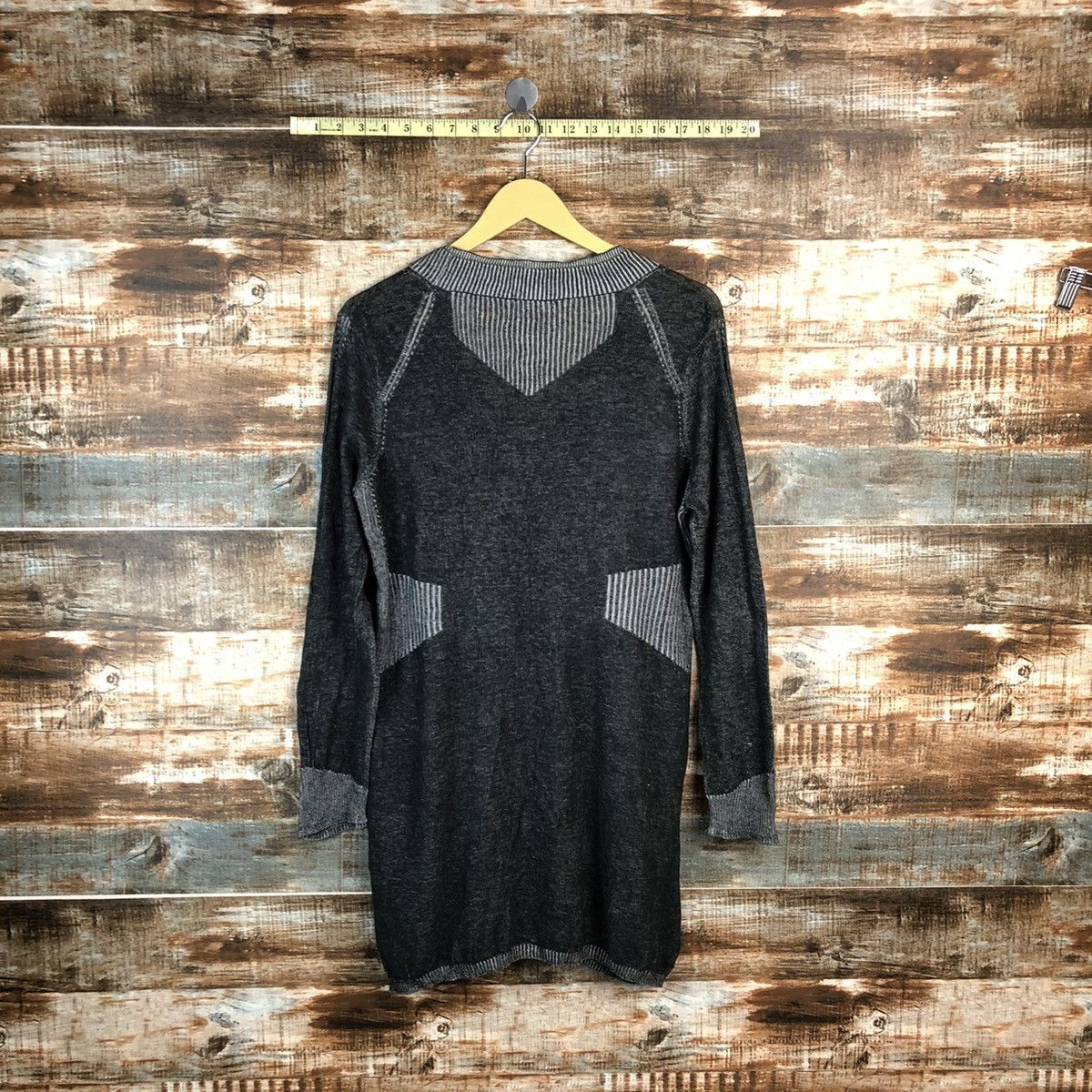 Hiroko Koshino Homme Hiroko Bis Grey Cardigan Knitwear #A961 Size M / US 6-8 / IT 42-44 - 11 Thumbnail