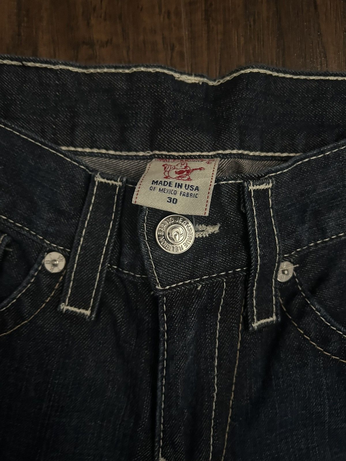 True Religion True Religion Dark Denim Slim Jeans Size US 30 / EU 46 - 4 Thumbnail