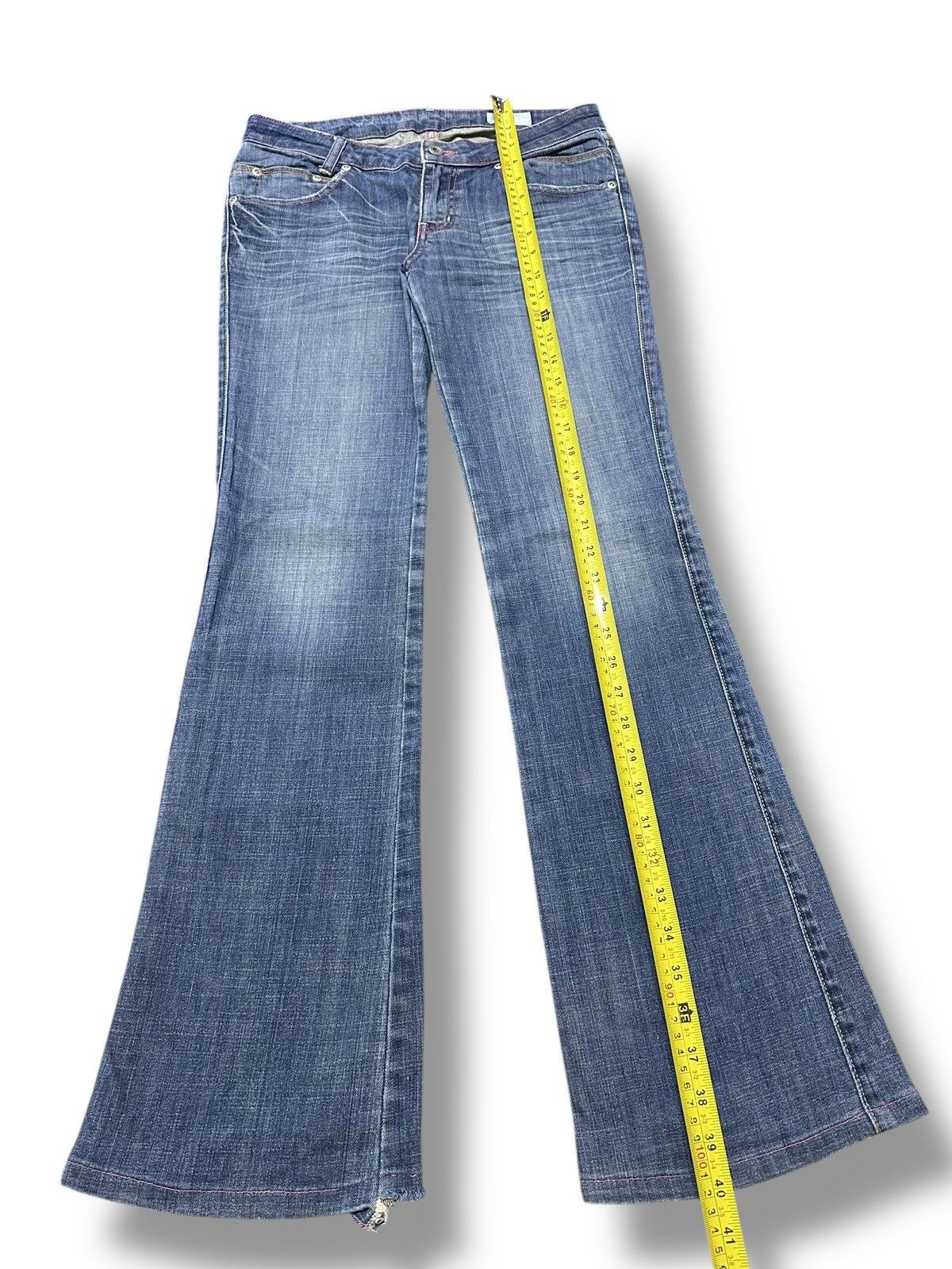 Japanese Brand Striked Jeans With Flare and Bootcut Style Faded Wash Size US 30 / EU 46 - 12 Thumbnail