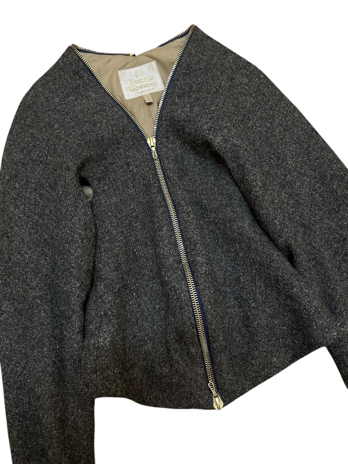 Vivienne Westwood Vivienne Westwood Tweed Wool Jacket Gold Label Size L / US 10 / IT 46 - 4 Thumbnail