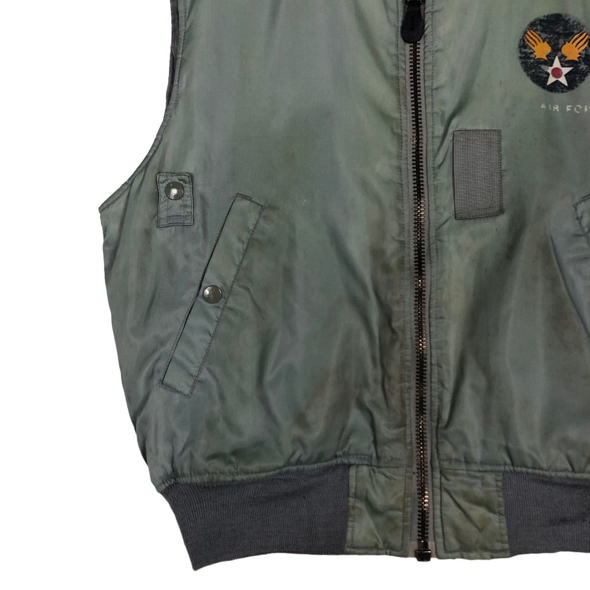 Other 🔥Vintage Fly Bomber Vest Jacket USN Military Biker Size US M / EU 48-50 / 2 - 4 Thumbnail
