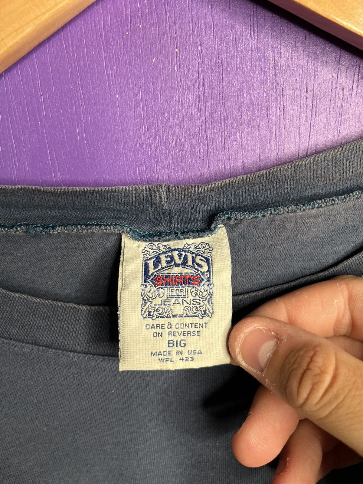 Levi's × Vintage Vintage 90s Levi’s essential blank t-shirt Size US XXL / EU 58 / 5 - 4 Thumbnail