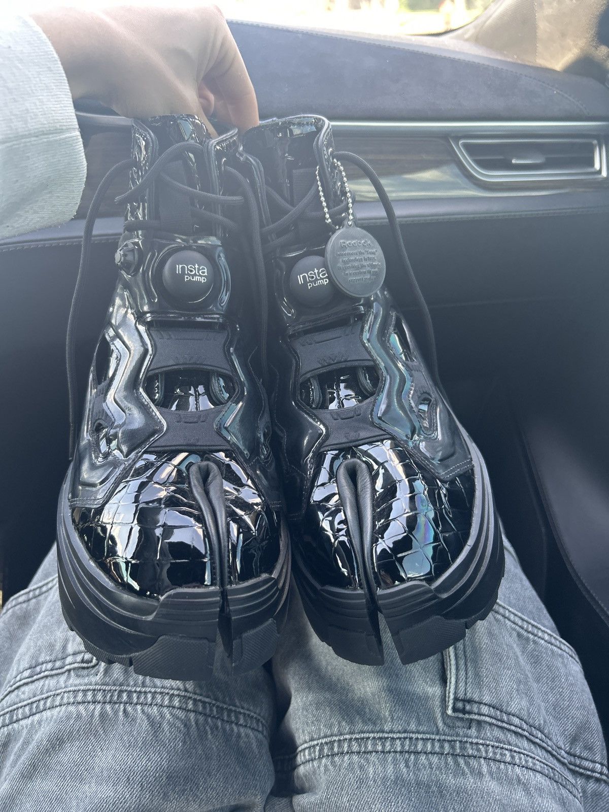 Maison Margiela × Reebok Maison Margiela tabi instapump fury hi-top Size US 9 / EU 42 - 2 Thumbnail