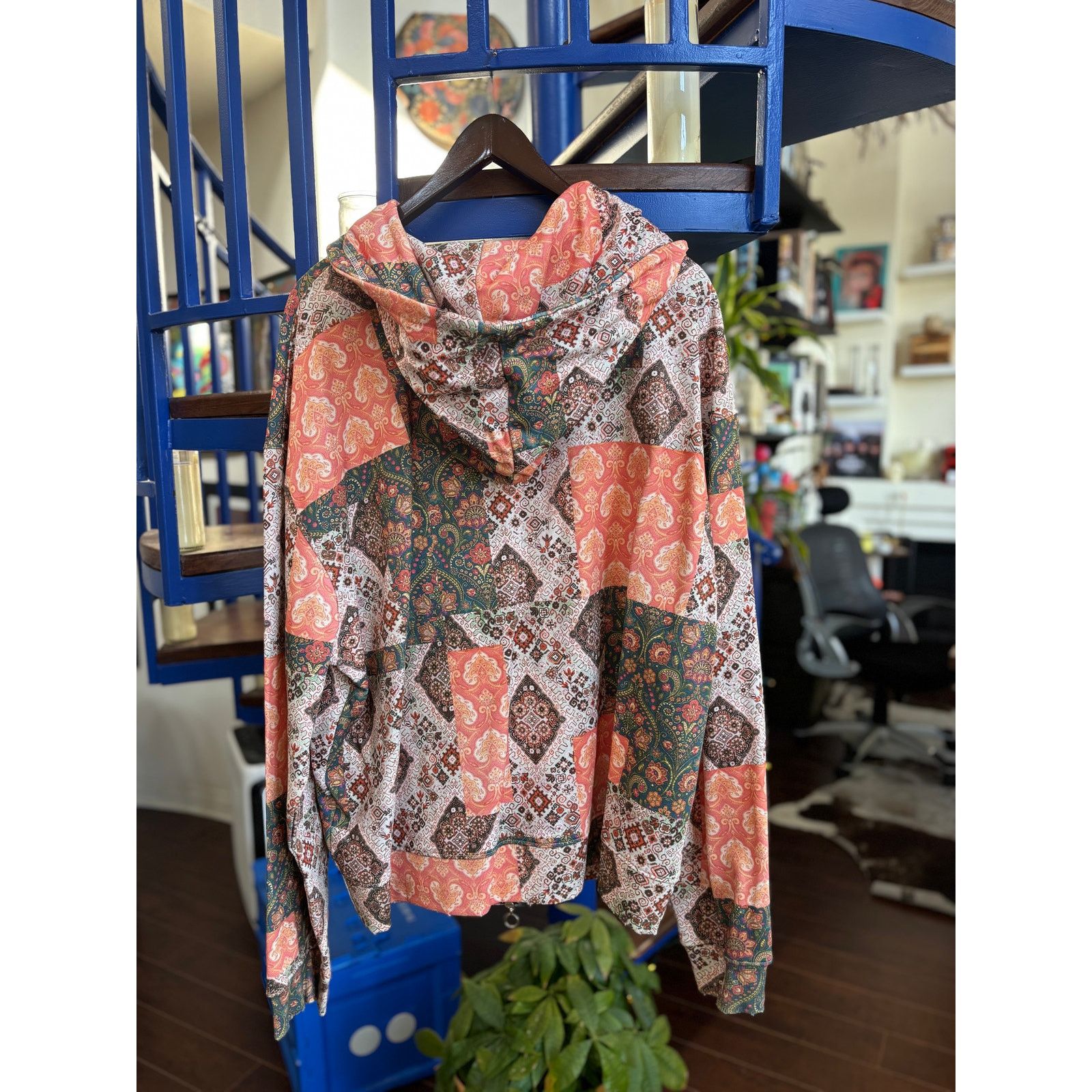 Profound Aesthetic Profound Aesthetic Patchwork Zip Hoodie Size L Size US L / EU 52-54 / 3 - 2 Thumbnail