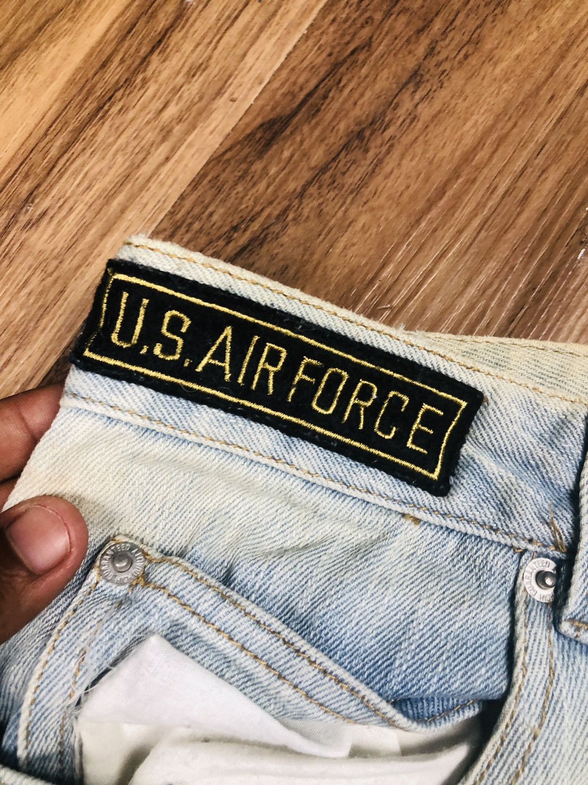 Other HUCOM Vintage Y2K Military Patchwork Jeans (37) Size 35" - 10 Thumbnail