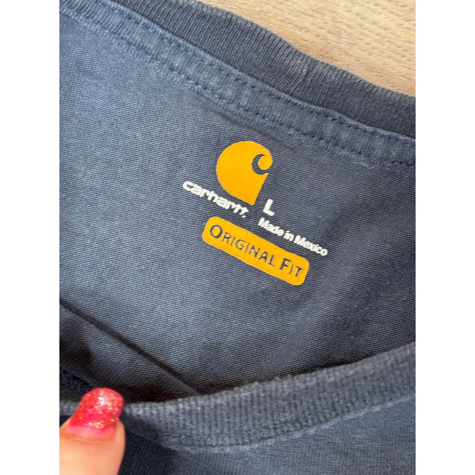 Carhartt Carhartt Blue Graphic Spell Out T-Shirt, Large, Original Fit Size US L / EU 52-54 / 3 - 5 Thumbnail