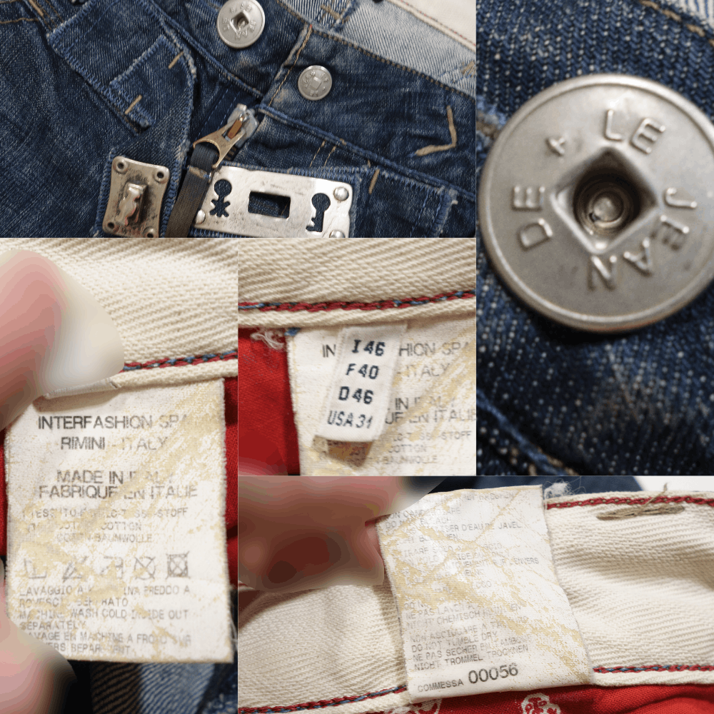 Marithe + Francois Girbaud 00S Y2K Locker Jeans Size US 34 / EU 50 - 7 Thumbnail