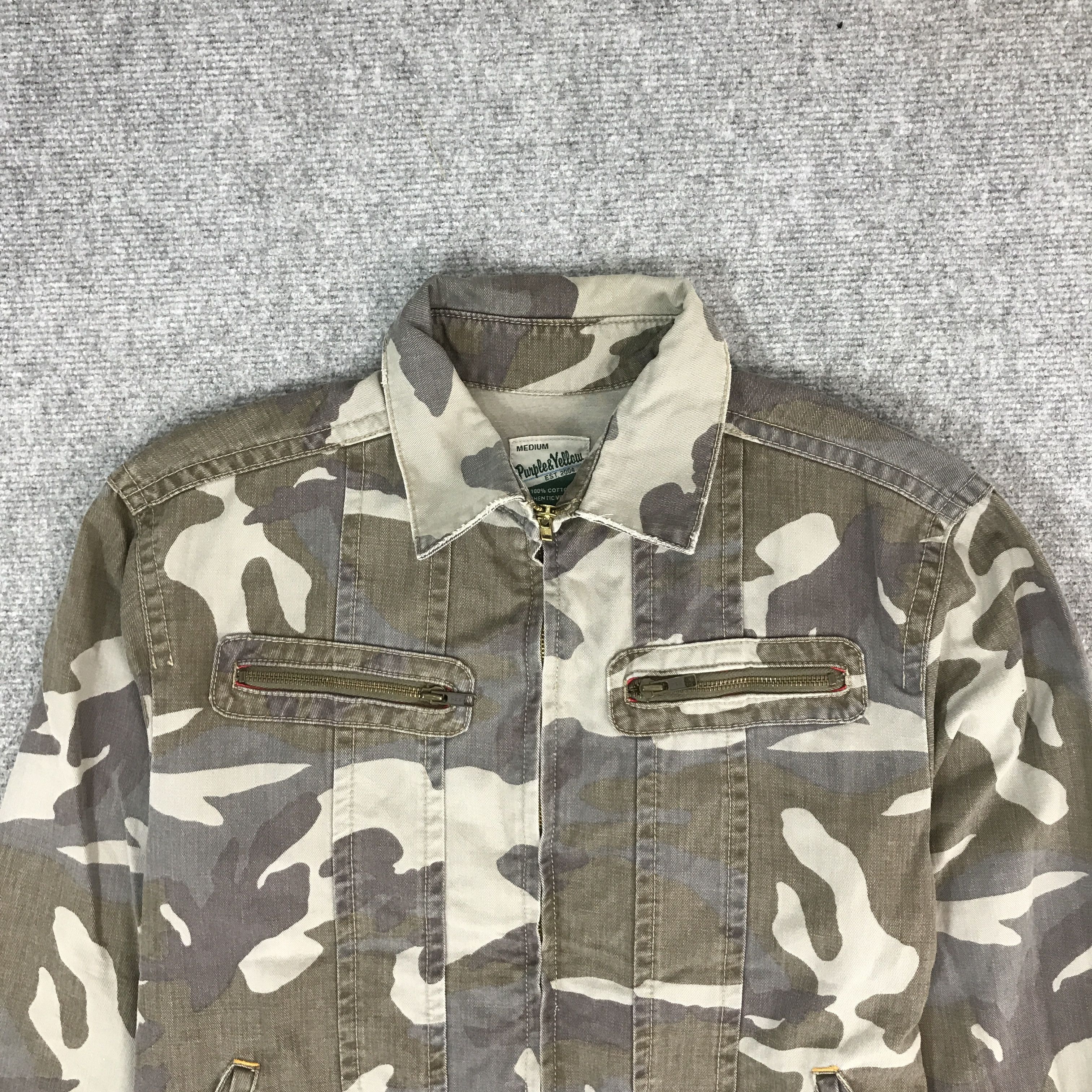 Japanese Brand PURPLE&YELLOW CAMO DESIGN JACKET Size US M / EU 48-50 / 2 - 2 Thumbnail