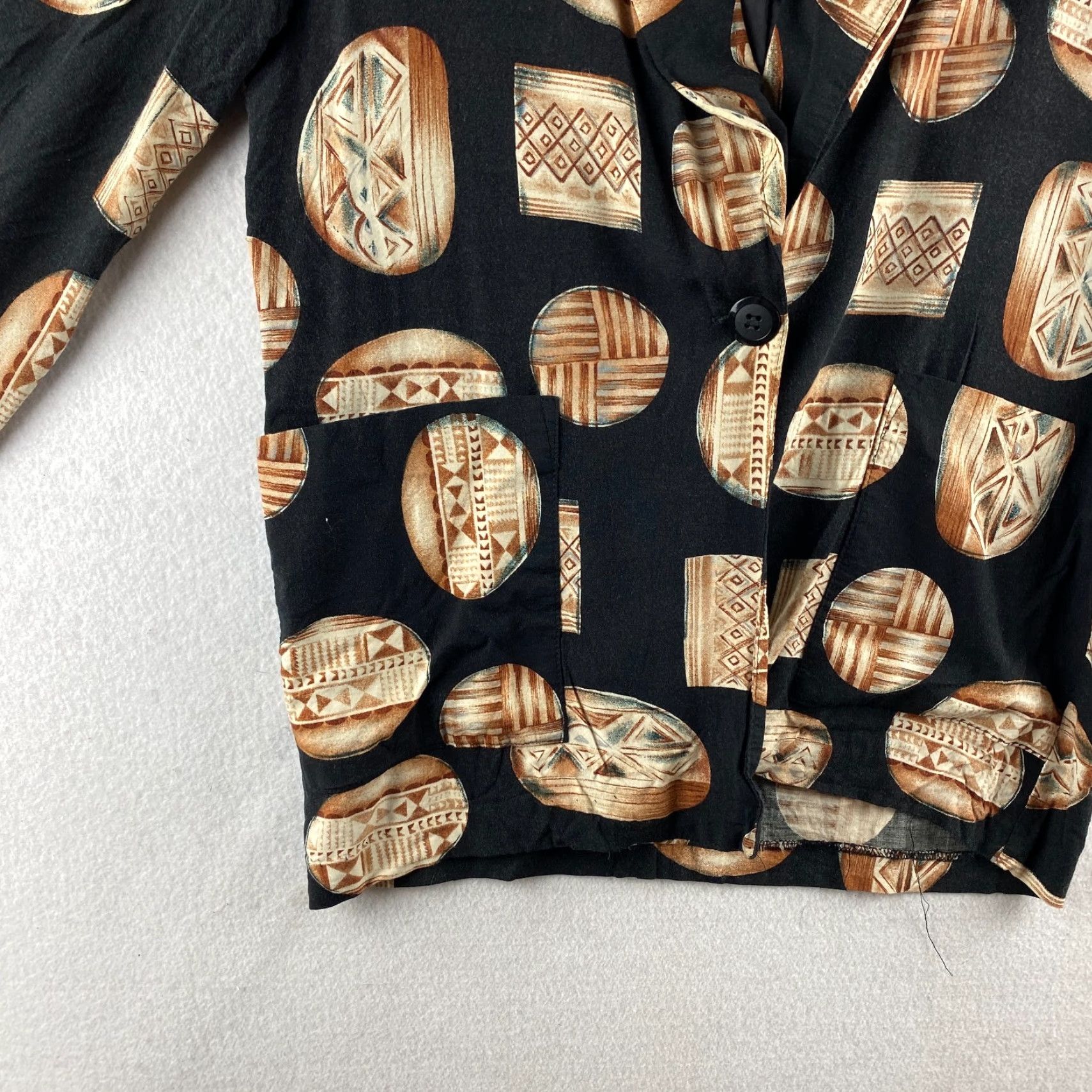 Vintage VINTAGE Kensington Square Blazer Womens Medium M / P Black Blazer Cardigan Made In USA 80s Size M / US 6-8 / IT 42-44 - 4 Thumbnail
