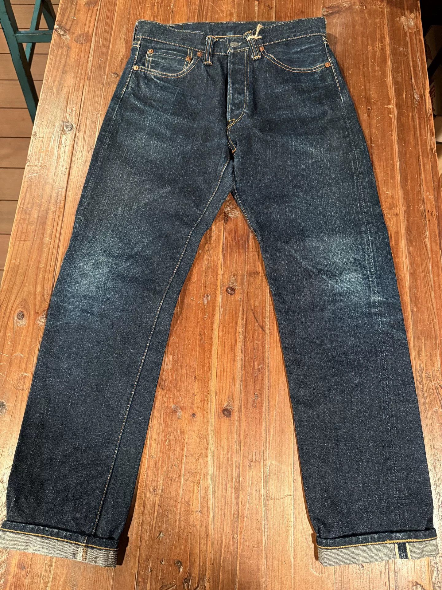 The Flat Head Flat Head 3012 Raw Denim Jeans Size US 30 / EU 46 - 1 Thumbnail