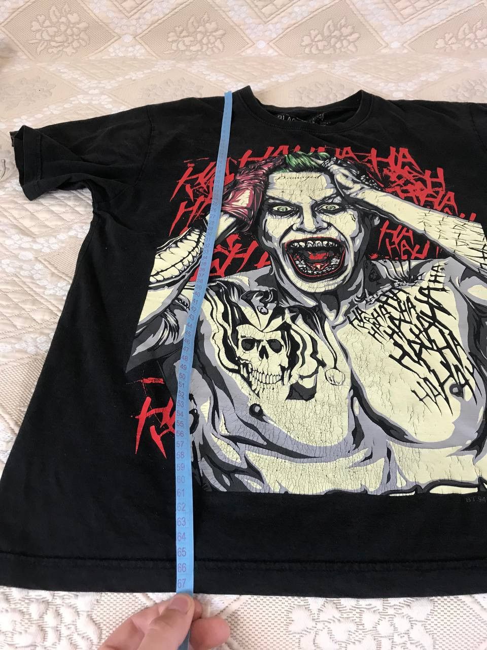 DC Comics 🔥 Joker Big Print Batman Movie T Shirt Vintage Ed Hardy Y2K Size US L / EU 52-54 / 3 - 13 Thumbnail