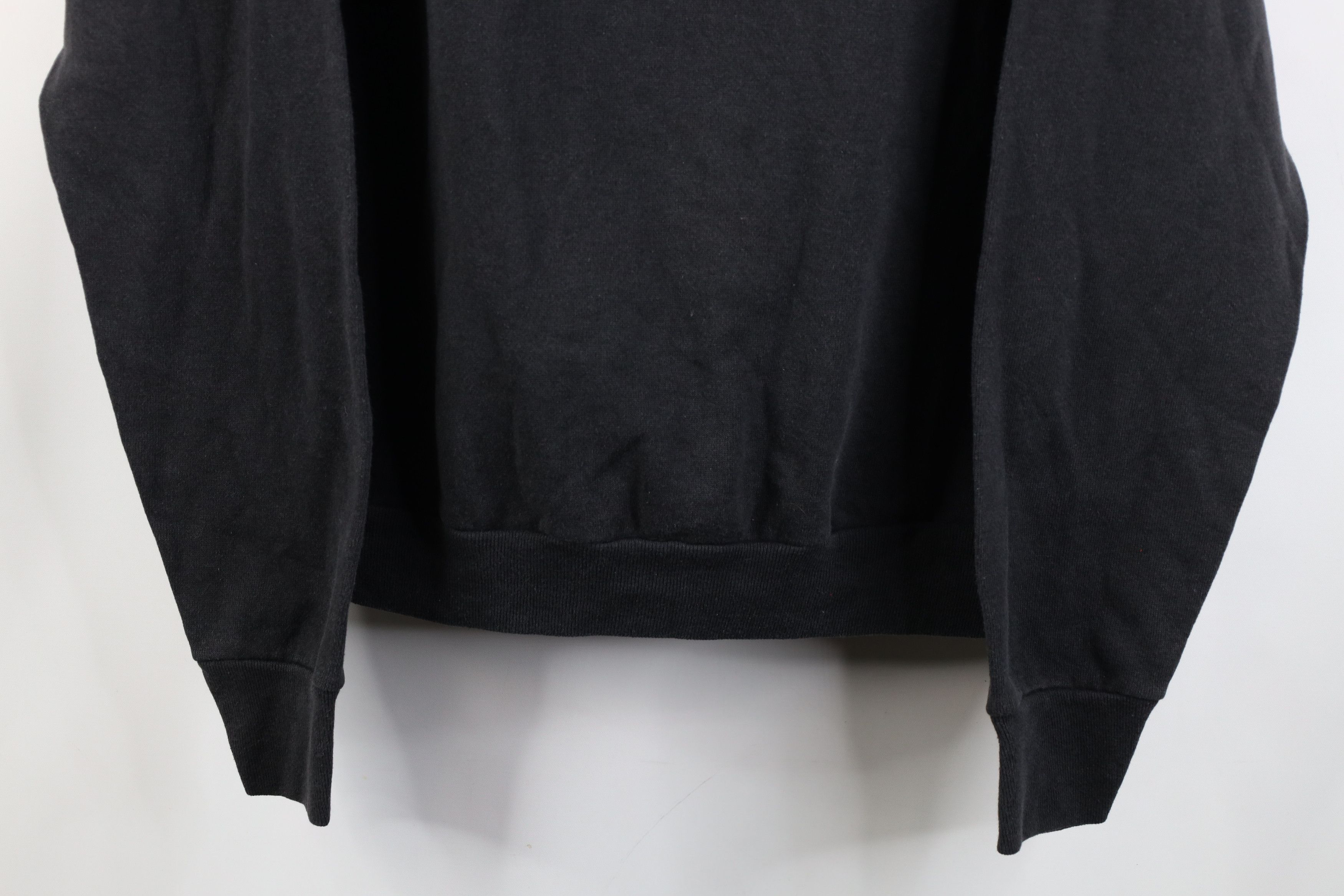 Vintage Vintage 70s Streetwear Blank Crewneck Sweatshirt Black USA Size L / US 10 / IT 46 - 3 Thumbnail