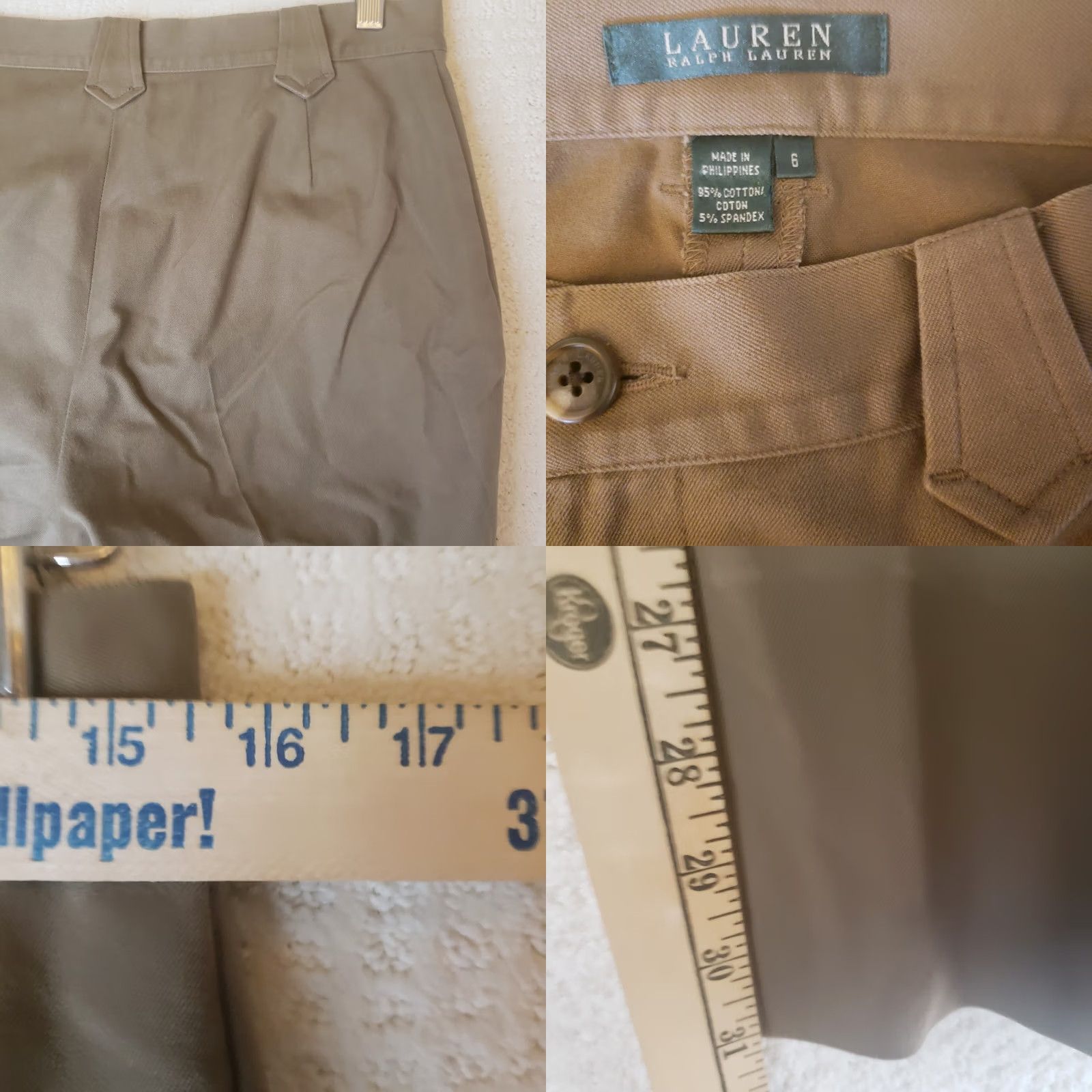 Ralph Lauren Ralph Lauren Pants Chino Riding Pants Brown 31x31 Regular Size 6 Heavyweight Cotton Spandex Pockets Western Belt Loops Size 28" / US 6 / IT 42 - 9 Thumbnail
