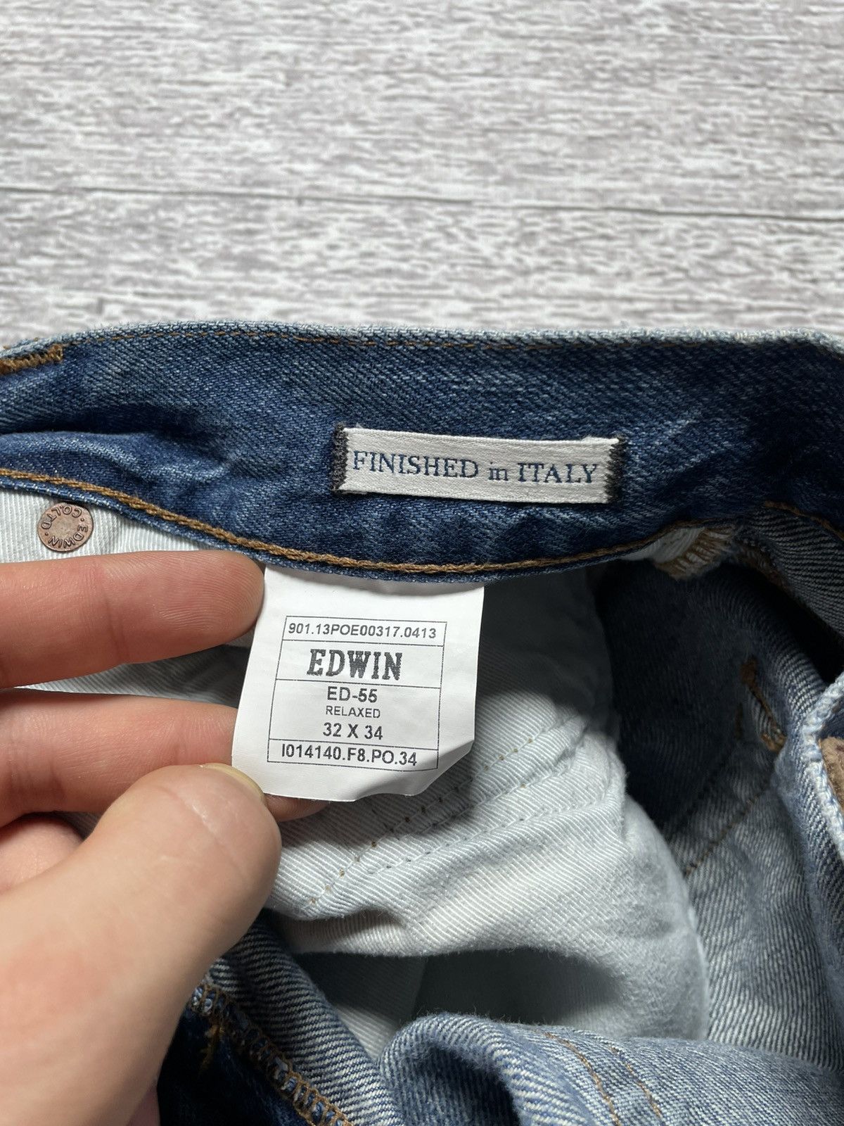 Edwin Edwin ED-55 Rainbow Selvedge Japanese Distress Denim Jeans Size US 32 / EU 48 - 13 Thumbnail