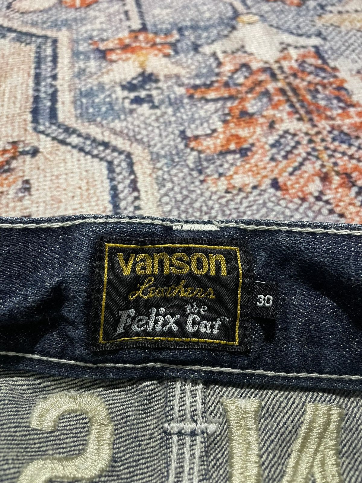 Vanson Leathers Y2K Denim Pants ⓒ2014 Vanson Leathers X Felix The Cat Size US 30 / EU 46 - 9 Thumbnail