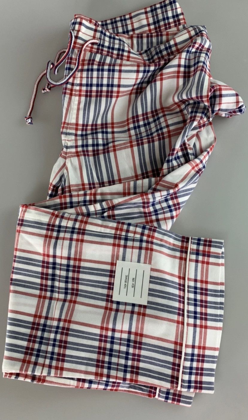 Thom Browne Thom Browne r/w/b xtreme flannel check pajama bottom 1 NWT Size US 35 - 10 Thumbnail