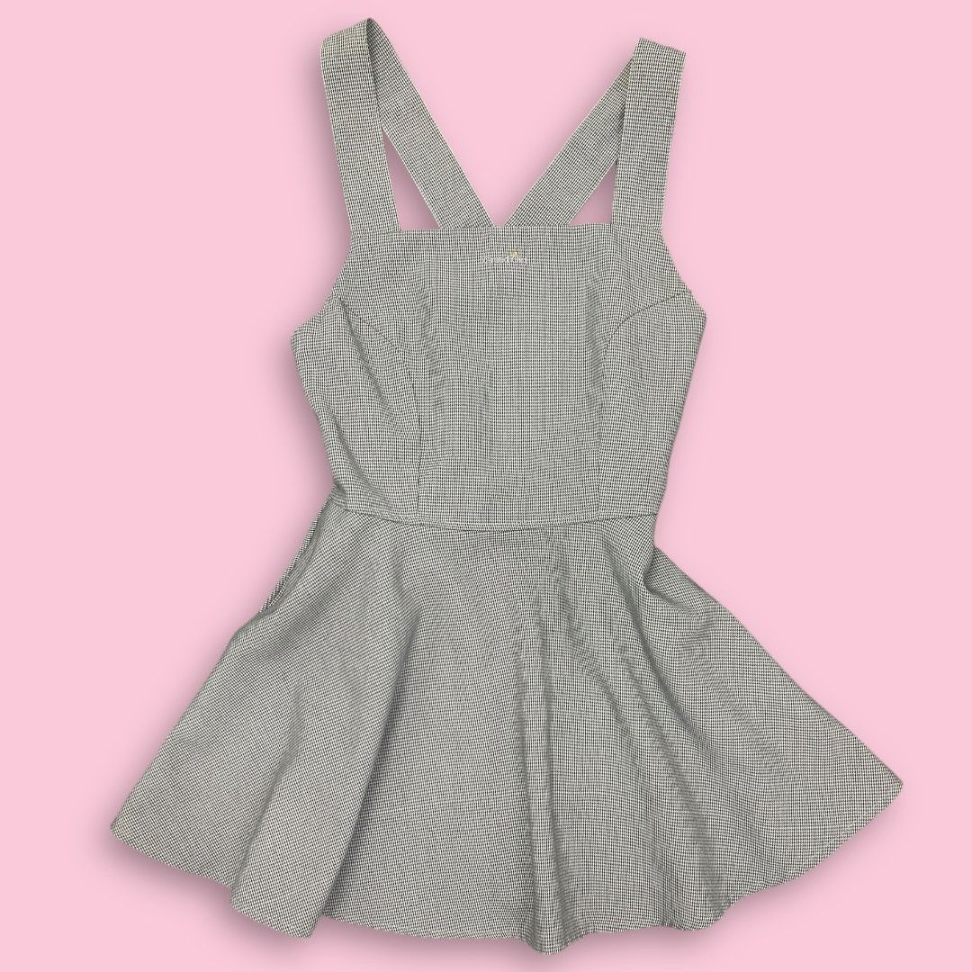 Vintage Vintage 1990s Greed Girl Gingham Mini Fit & Flare Dress Size M / US 6-8 / IT 42-44 - 2 Thumbnail