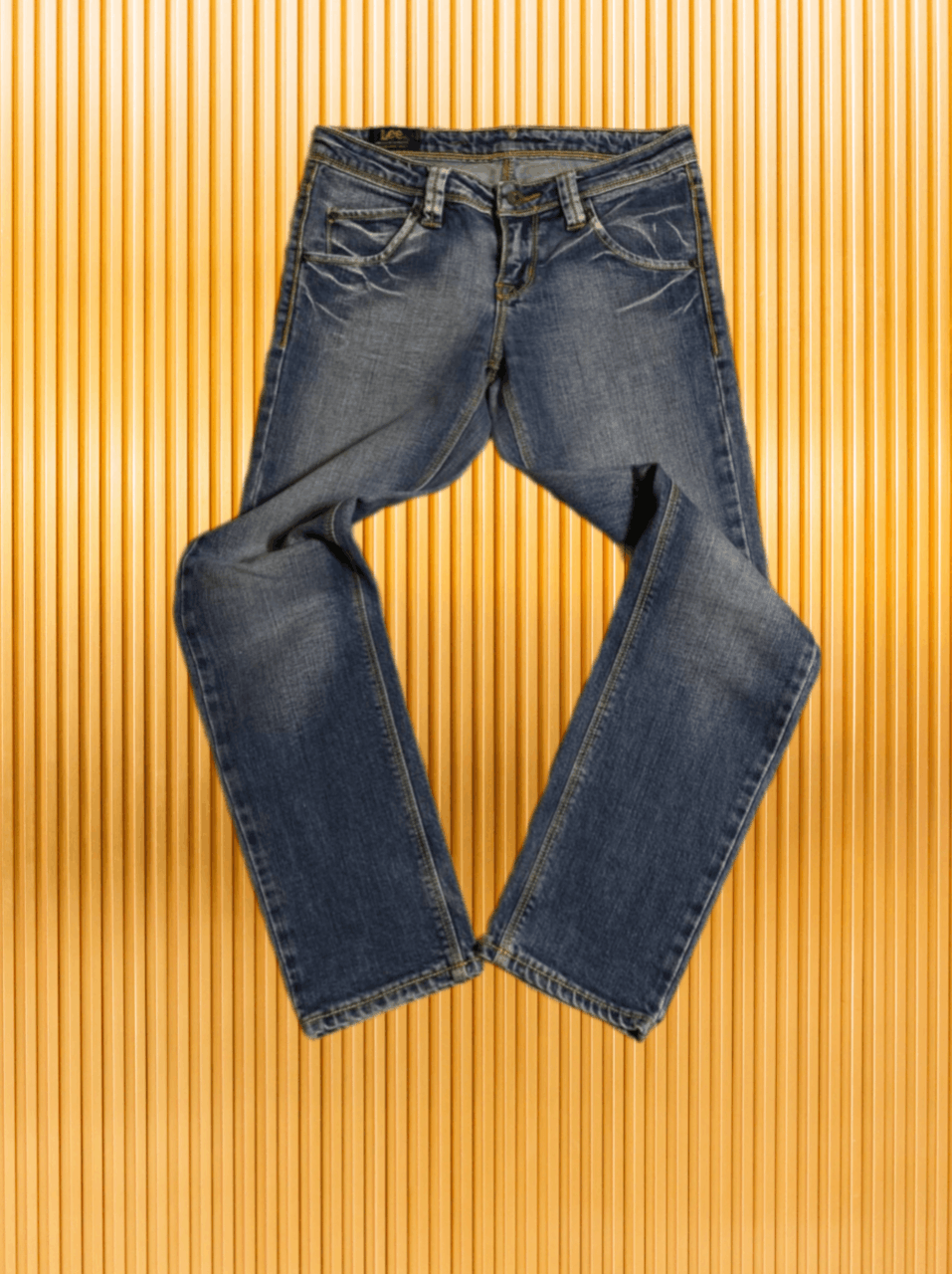 Lee × Vintage Vintage 90s Lee Washed Denim Jeans Pants Y2K Rare Size US 27 - 1 Thumbnail