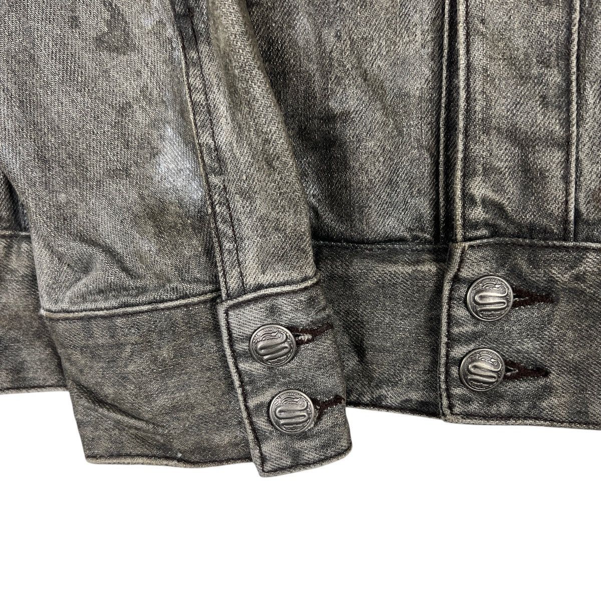 If Six Was Nine 🔥 SCHLUSSEL PAIN COATED DENIM TRUCKER JACKET Size US M / EU 48-50 / 2 - 10 Thumbnail