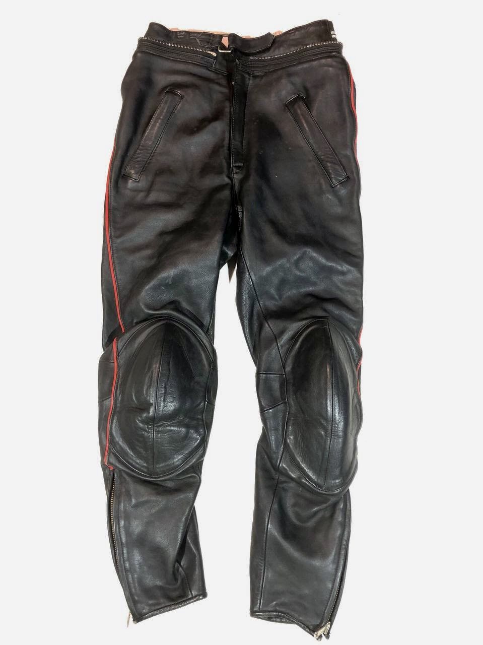 Japanese Mens Leather purchases Moto Pants Size 33,