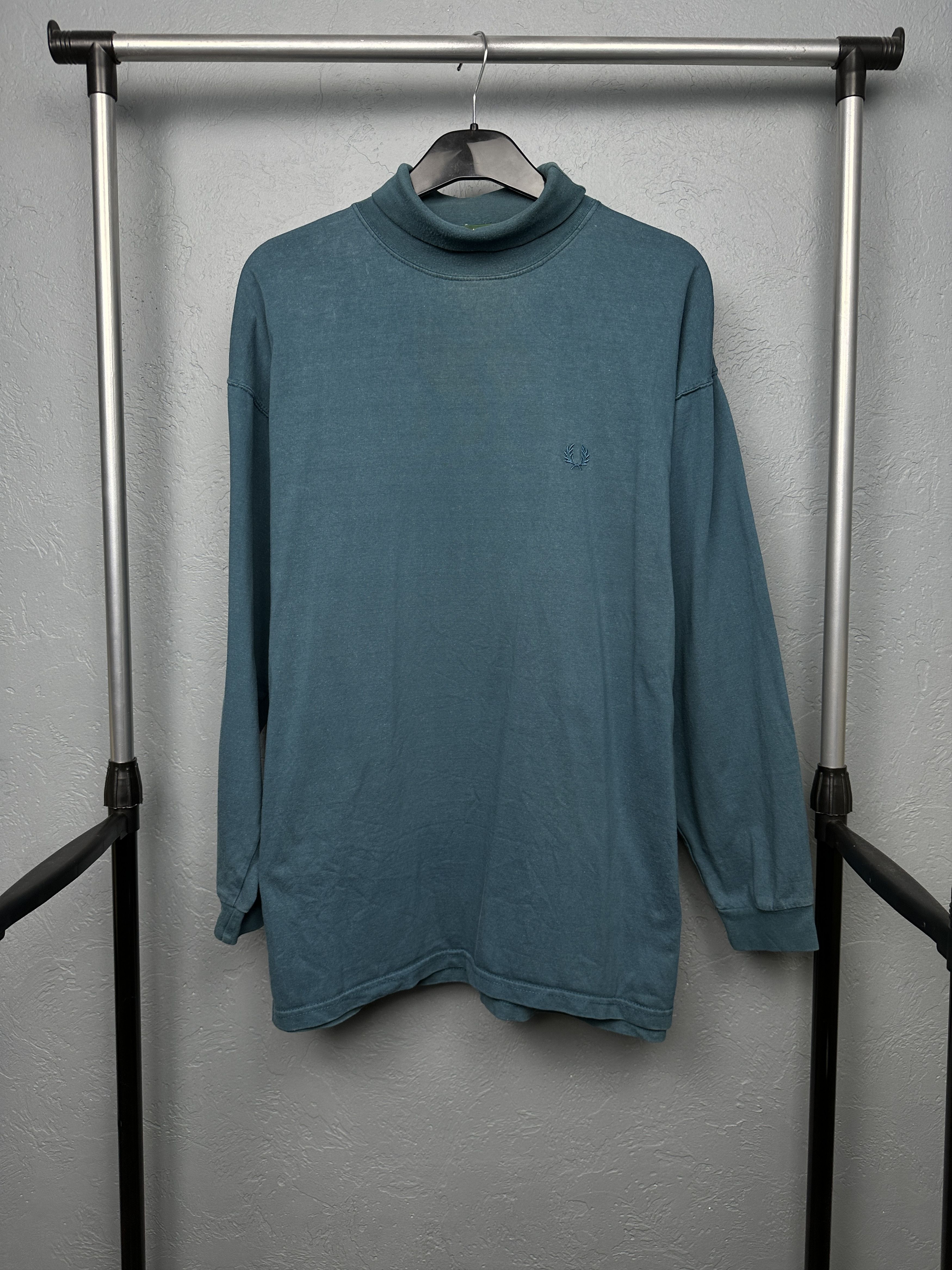 Fred Perry Fred Perry Vintage Mens High Neck Sweater Size US L / EU 52-54 / 3 - 1 Thumbnail