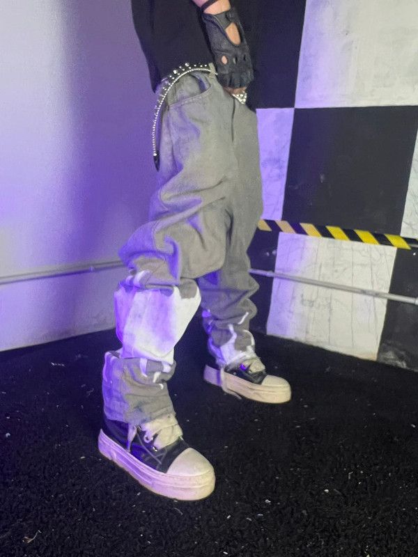 Japanese Brand Goth Baggy Opium Alt Oversize Y2k 2000s 90s Hip Hop Fit Size US 40 / EU 56 - 2 Thumbnail